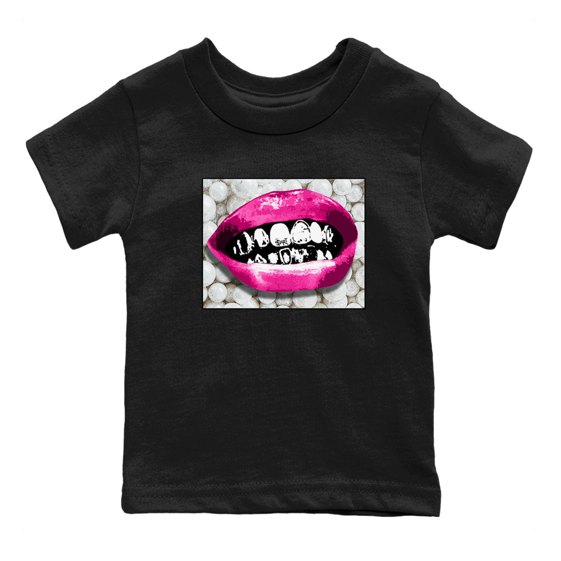 Nike KD 4 Retro Aunt Pearl shirts to match jordans Grillz Lips sneaker match tees Nike KD 4 Aunt Pearl match shoes to clothes Drip Gear Zone Youth Baby Black 2 tee