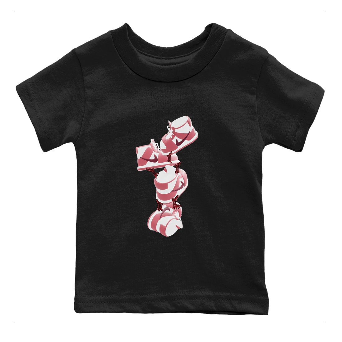 Dunk Valentines Day 2024 shirt to match jordans Gum Stuck On Shoes sneaker tees Dunk Happy Valentines Day 2024 Drip Gear Zone Baby Toddler Black 2 T-Shirt