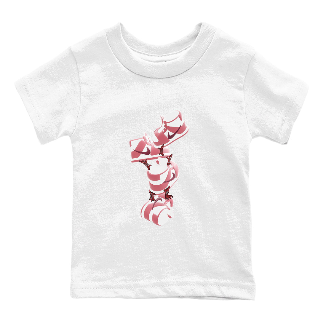 Dunk Valentines Day 2024 shirt to match jordans Gum Stuck On Shoes sneaker tees Dunk Happy Valentines Day 2024 Drip Gear Zone Baby Toddler White 2 T-Shirt