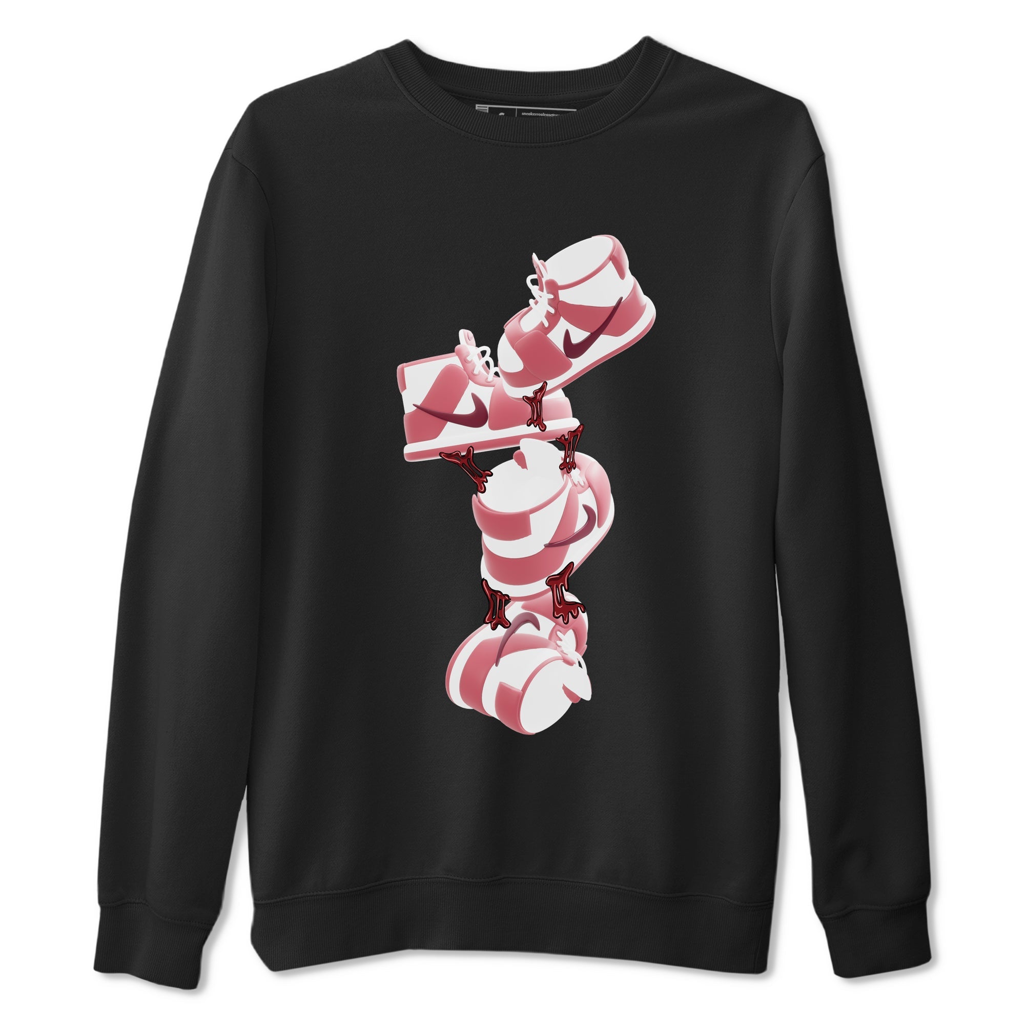 Dunk Valentines Day 2024 shirt to match jordans Gum Stuck On Shoes sneaker tees Dunk Happy Valentines Day 2024 Drip Gear Zone Unisex Black 2 T-Shirt