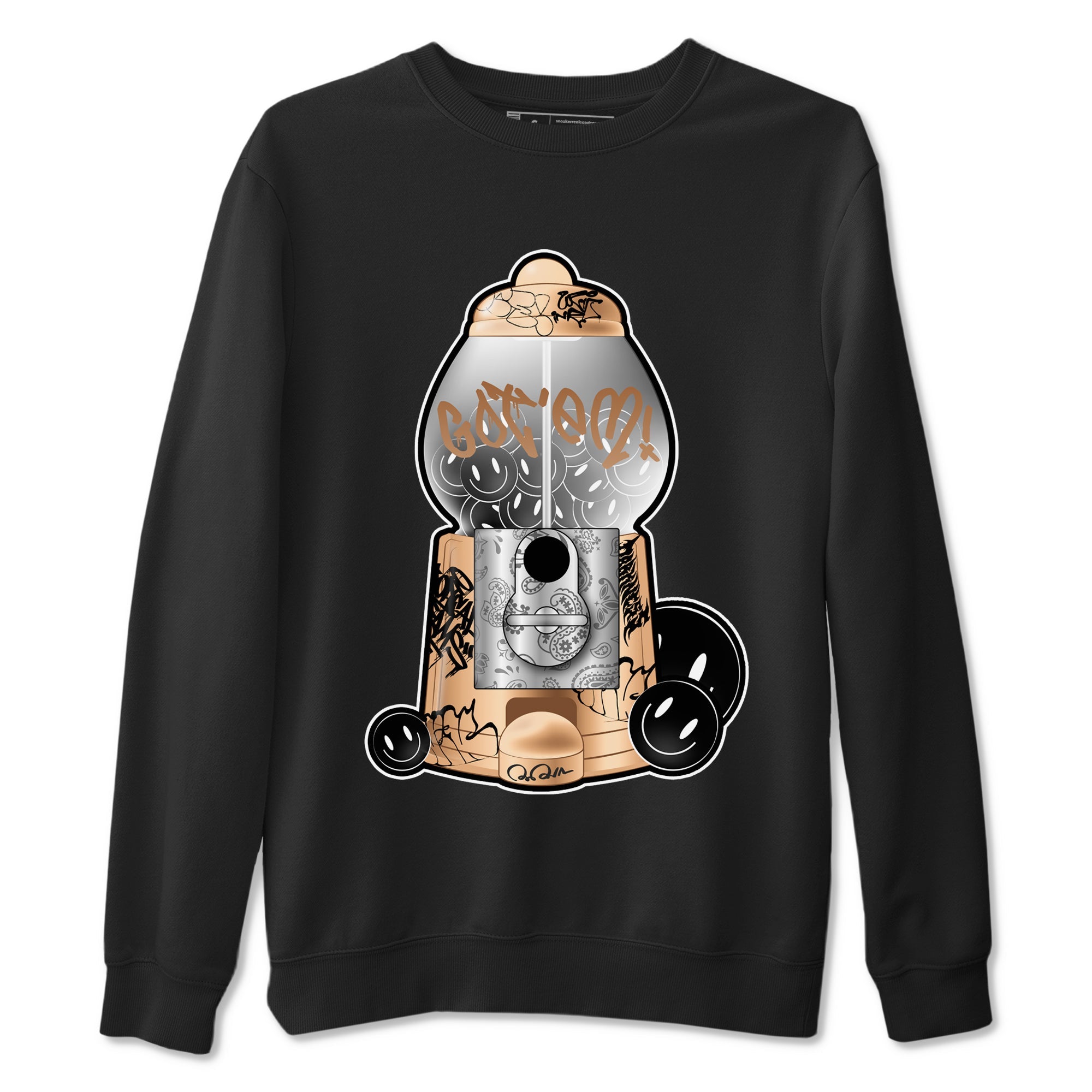 Foams One Metallic Copper shirts to match jordans Gumball Machine sneaker match tees Air Foamposite One Metallic Copper match shoes to clothes Drip Gear Zone unisex cotton Black 2 shirts