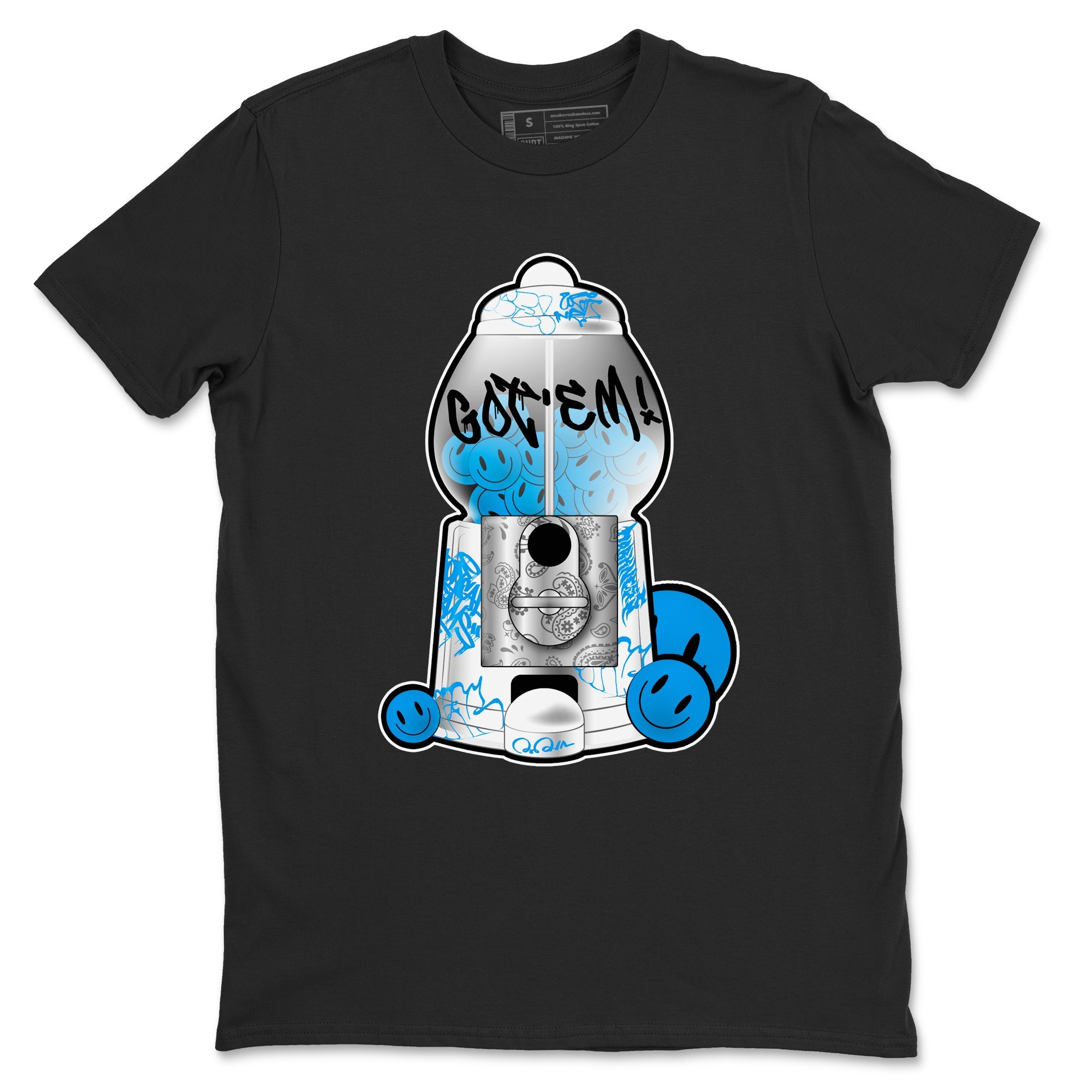 Air Jordan 4 Industrial Blue shirt to match jordans Gumball Machine sneaker tees Air Jordan 4 Military Blue Drip Gear Zone unisex cotton Black 2 crew neck shirt
