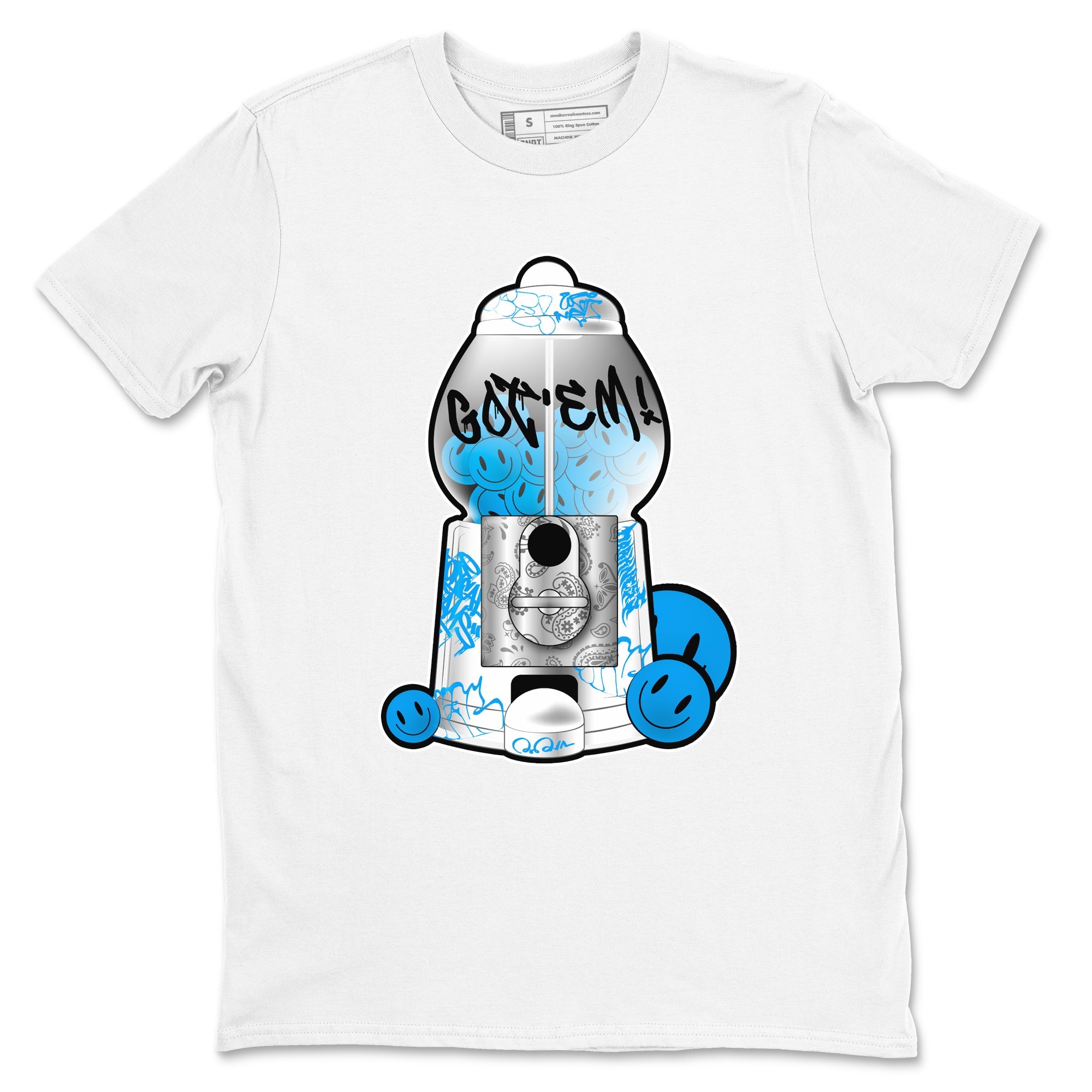 Air Jordan 4 Industrial Blue shirt to match jordans Gumball Machine sneaker tees Air Jordan 4 Military Blue Drip Gear Zone unisex cotton White 2 crew neck shirt