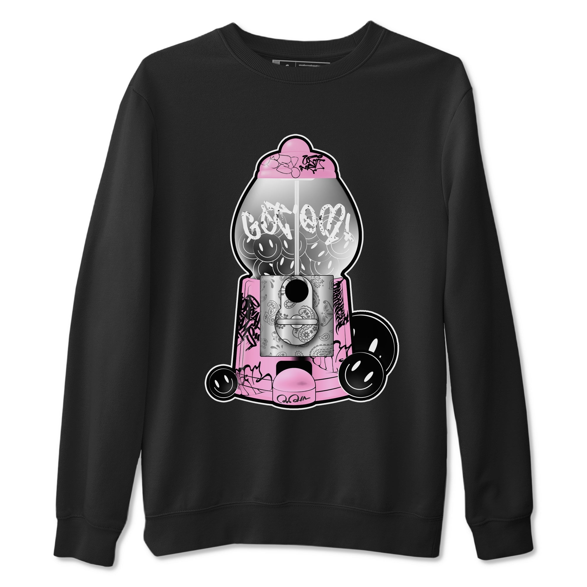 Air Jordan 4  Retro Orchid shirts to match jordans Gumball Machine sneaker match tees 4s WMNS Orchid match shoes to clothes Drip Gear Zone unisex cotton Black 2 shirts