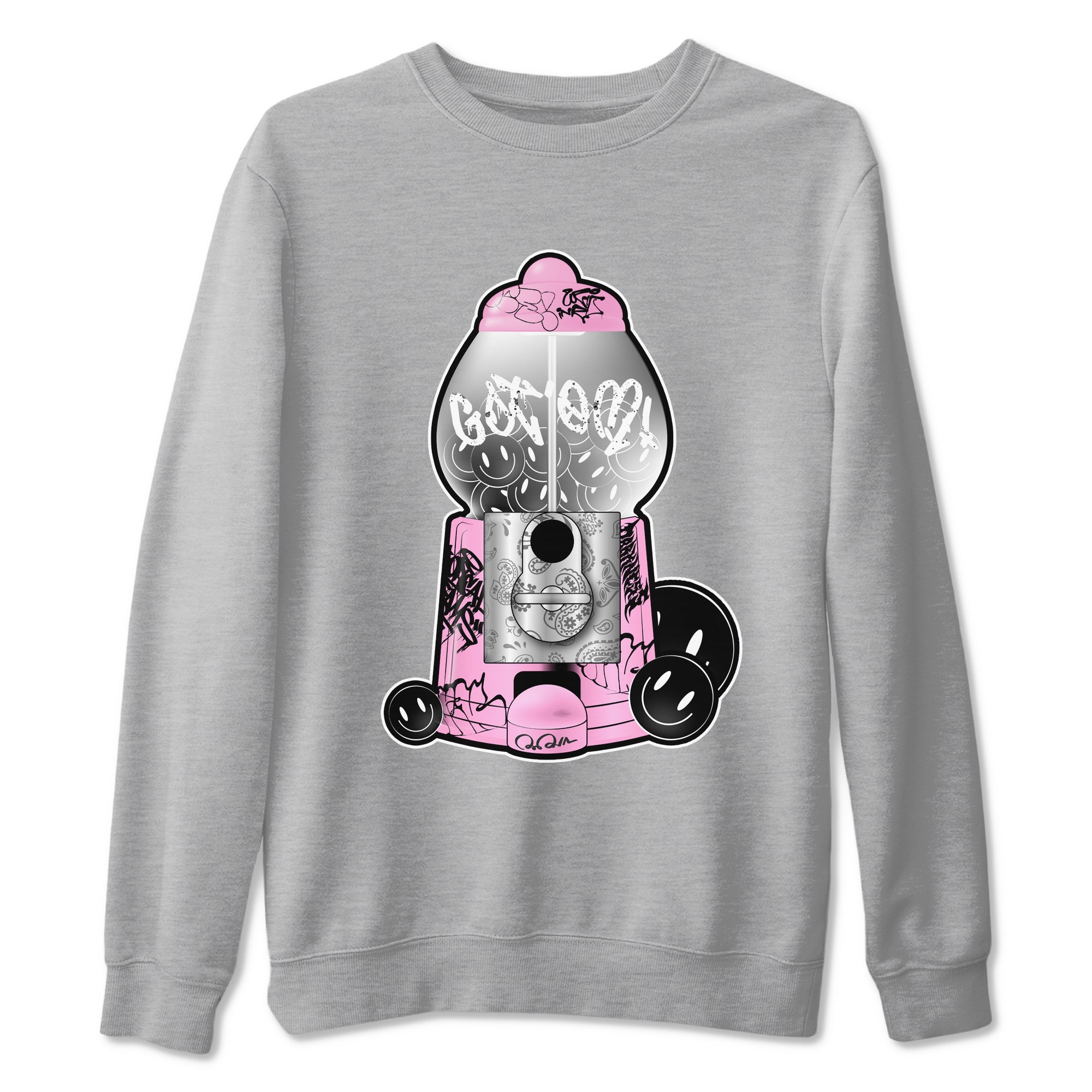 Air Jordan 4  Retro Orchid shirts to match jordans Gumball Machine sneaker match tees 4s WMNS Orchid match shoes to clothes Drip Gear Zone unisex cotton Heather Grey 2 shirts