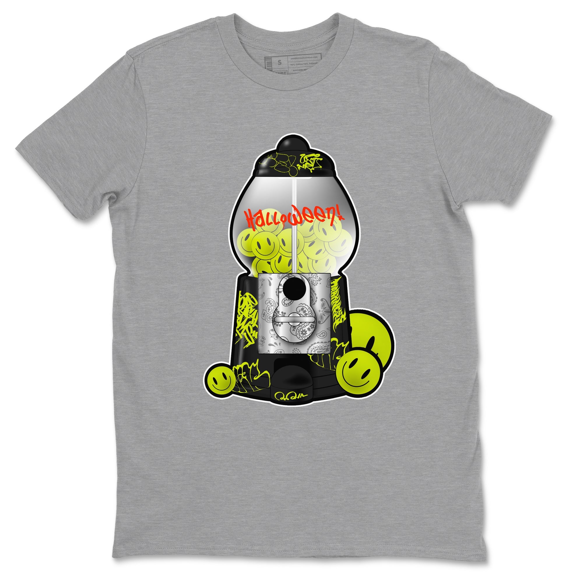 Dunk Halloween shirt to match jordans Gumball Machine sneaker tees halloween horror nights Nike Dunk Halloween Drip Gear Zone Unisex Heather Grey 2 T-Shirt