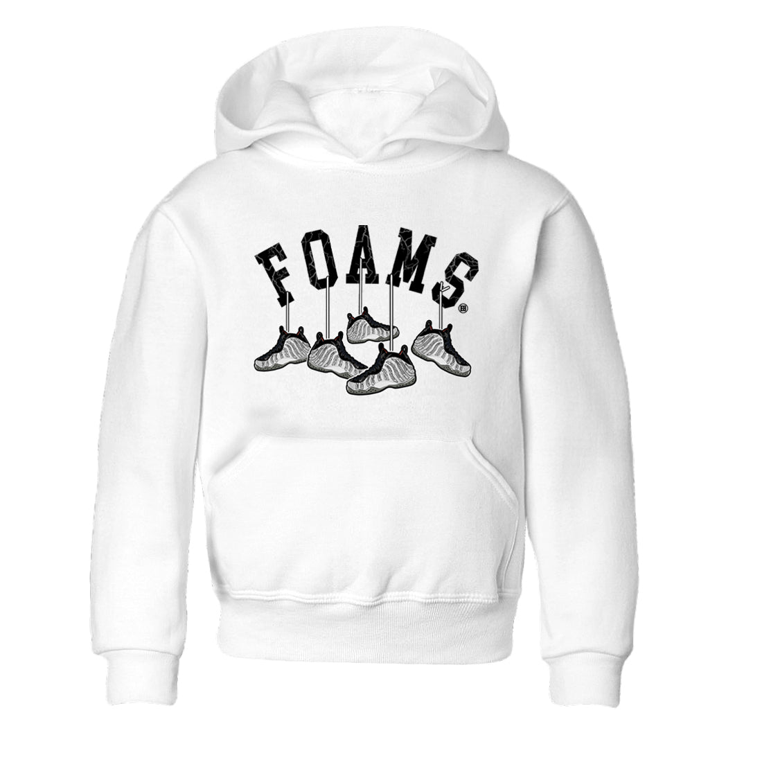 Foams One Jin shirts to match jordans Hanging Sneakers sneaker match tees Air Foamposite One Jin match shoes to clothes Drip Gear Zone Youth Baby White 2 tee