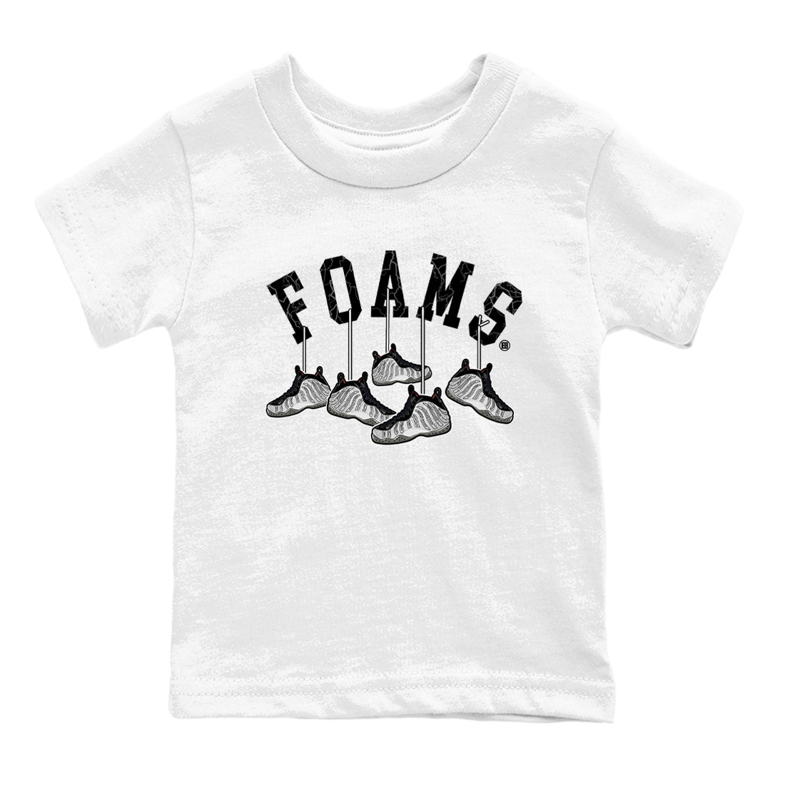Foams One Jin shirts to match jordans Hanging Sneakers sneaker match tees Air Foamposite One Jin match shoes to clothes Drip Gear Zone Youth Baby White 2 tee