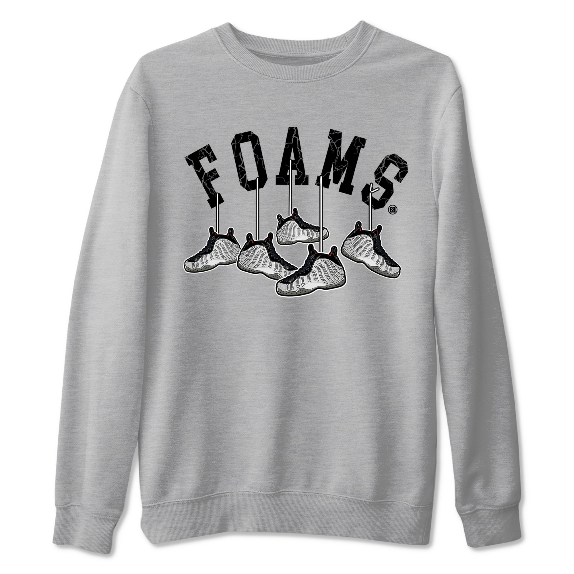 Foams One Jin shirts to match jordans Hanging Sneakers sneaker match tees Air Foamposite One Jin match shoes to clothes Drip Gear Zone unisex cotton Heather Grey 2 shirts