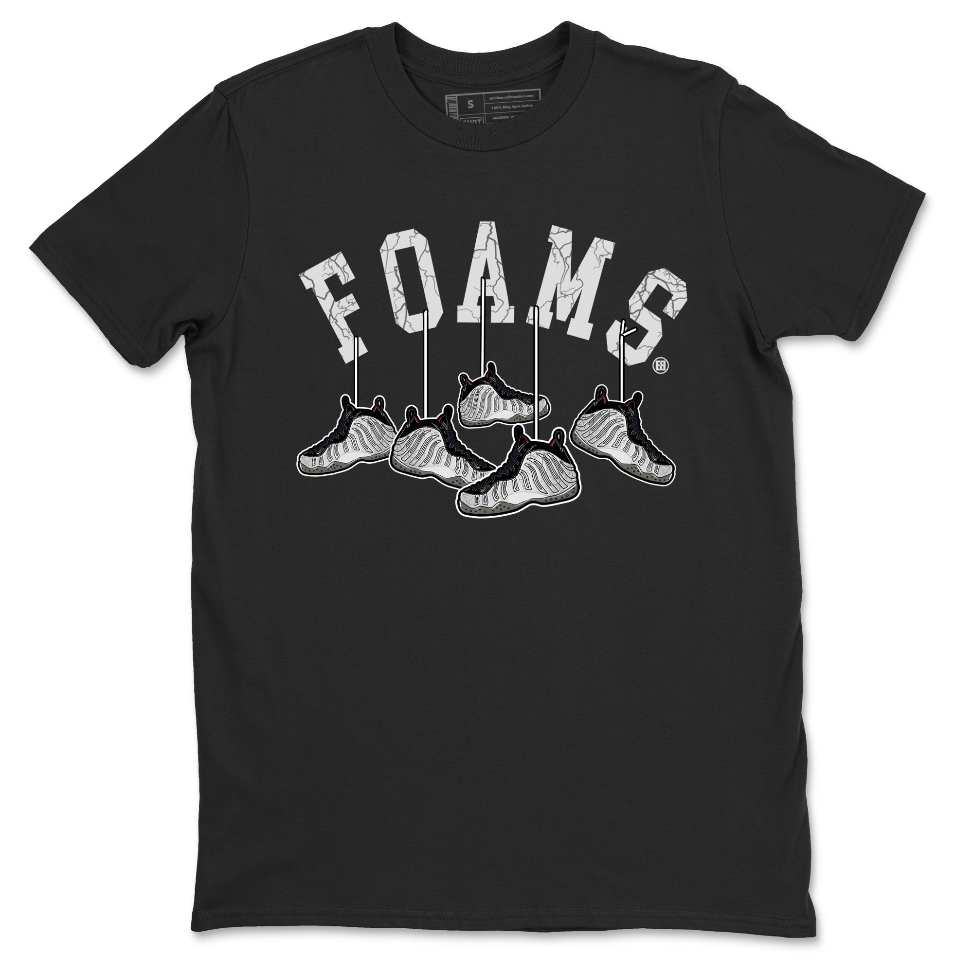 Foams One Jin shirts to match jordans Hanging Sneakers sneaker match tees Air Foamposite One Jin match shoes to clothes Drip Gear Zone unisex cotton Black 2 shirts