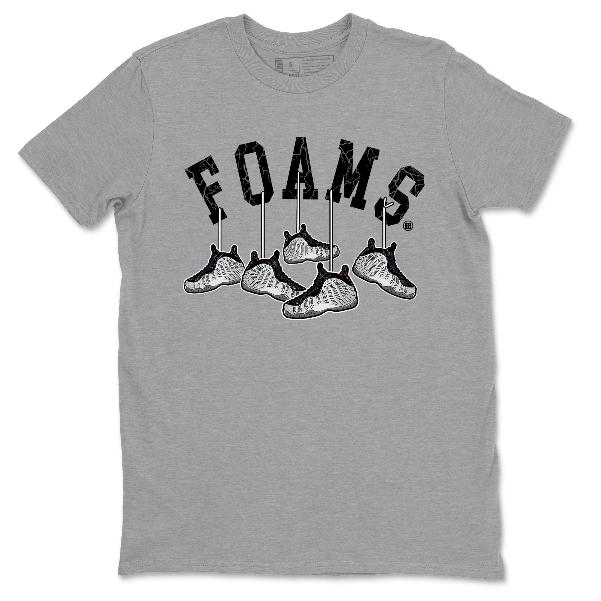 Foams One Jin shirts to match jordans Hanging Sneakers sneaker match tees Air Foamposite One Jin match shoes to clothes Drip Gear Zone unisex cotton Heather Grey 2 shirts