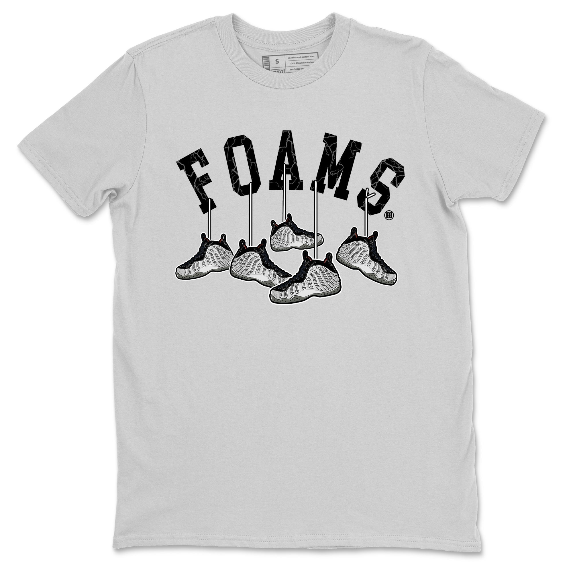 Foams One Jin shirts to match jordans Hanging Sneakers sneaker match tees Air Foamposite One Jin match shoes to clothes Drip Gear Zone unisex cotton Silver 2 shirts