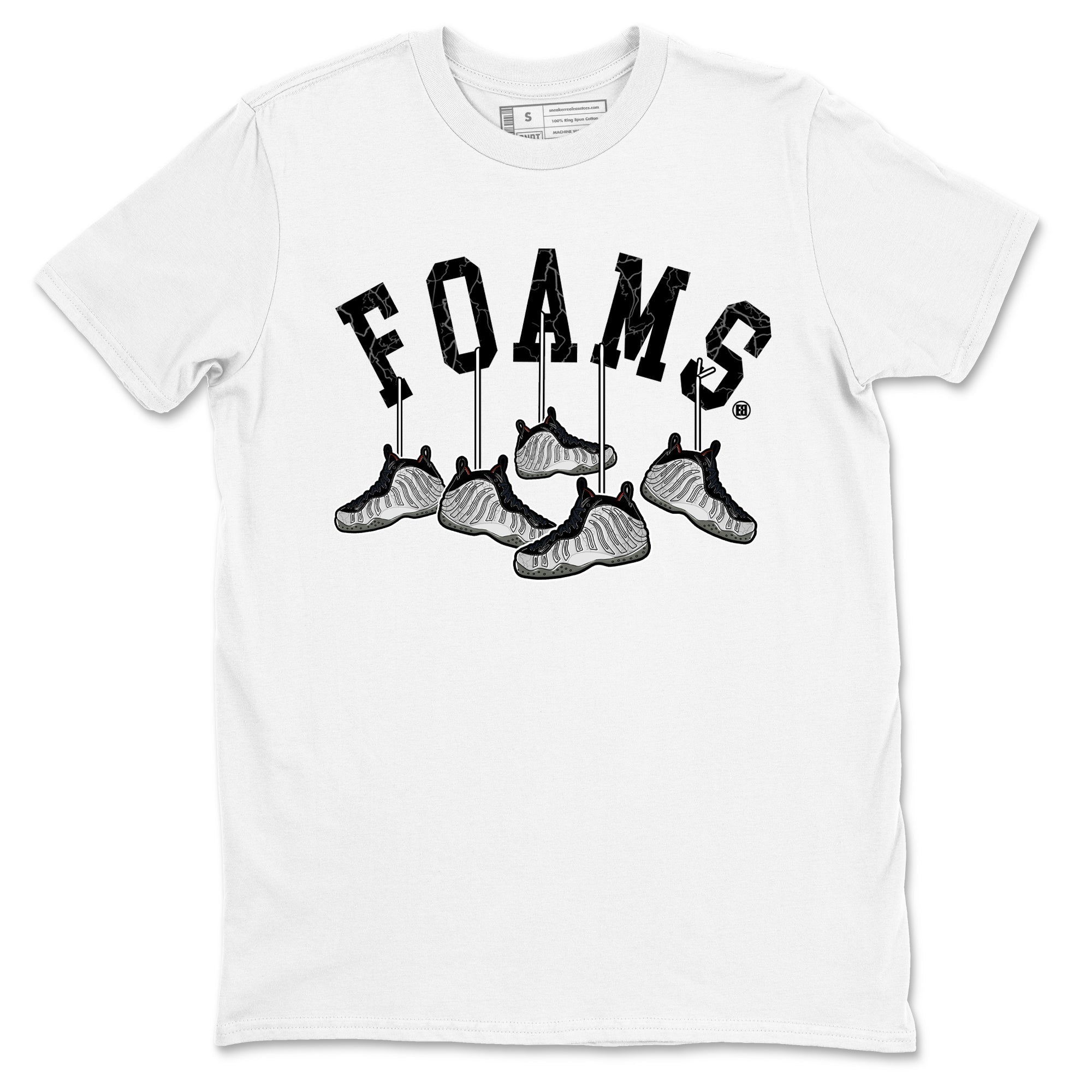 Foams One Jin shirts to match jordans Hanging Sneakers sneaker match tees Air Foamposite One Jin match shoes to clothes Drip Gear Zone unisex cotton White 2 shirts