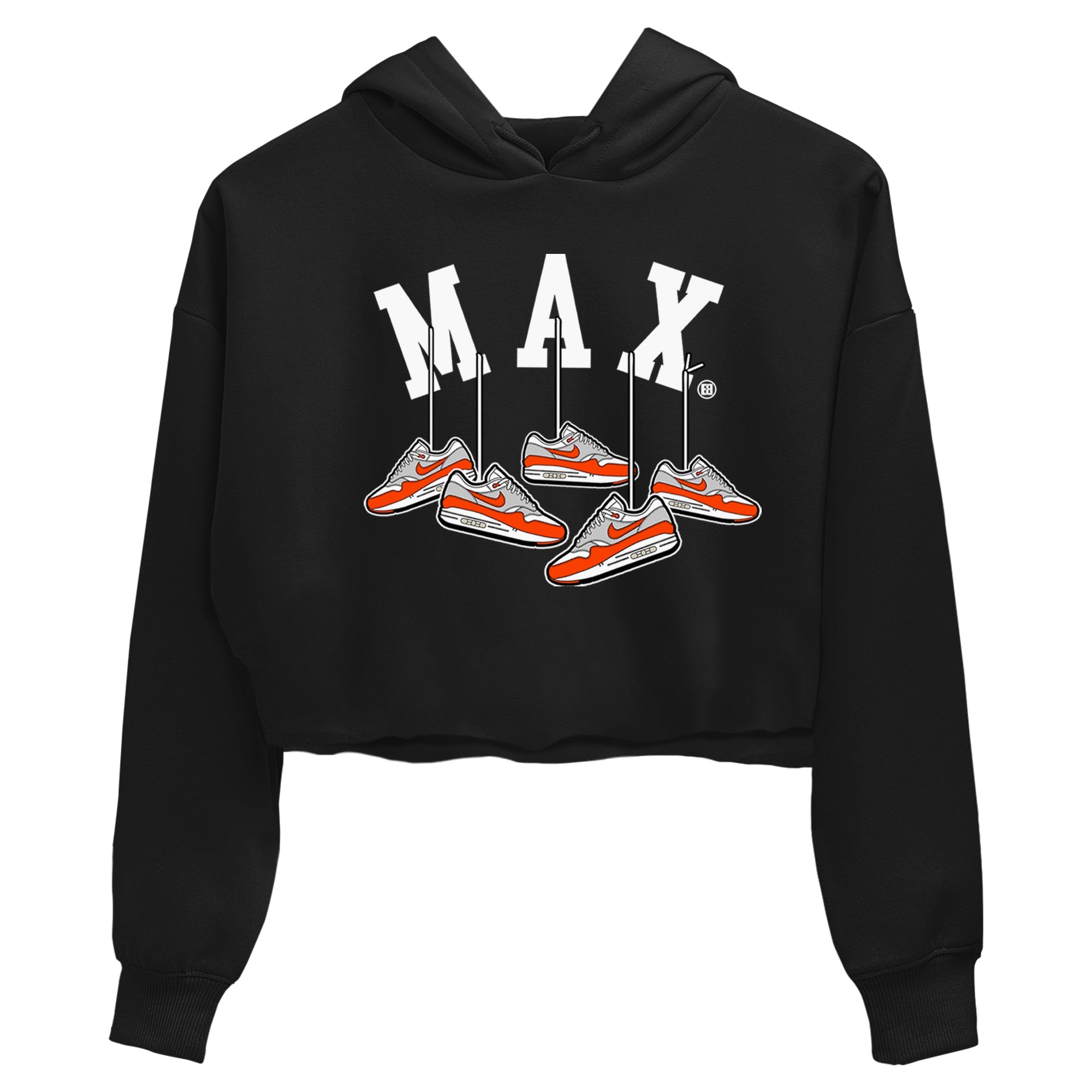 Air Max 1 OG '86 'Summit White and Cosmic Clay shirts to match jordans Hanging Sneakers sneaker match tees Air Max 1 Cosmic Clay match shoes to clothes Drip Gear Zone unisex cotton Black 2 crop tee