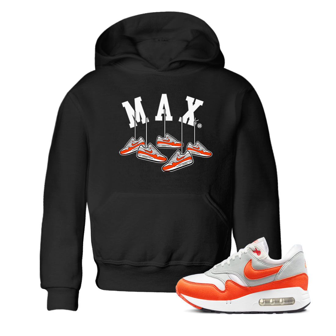 Air Max 1 OG '86 'Summit White and Cosmic Clay shirts to match jordans Hanging Sneakers sneaker match tees Air Max 1 Cosmic Clay match shoes to clothes Drip Gear Zone Youth Baby Black 1 tee