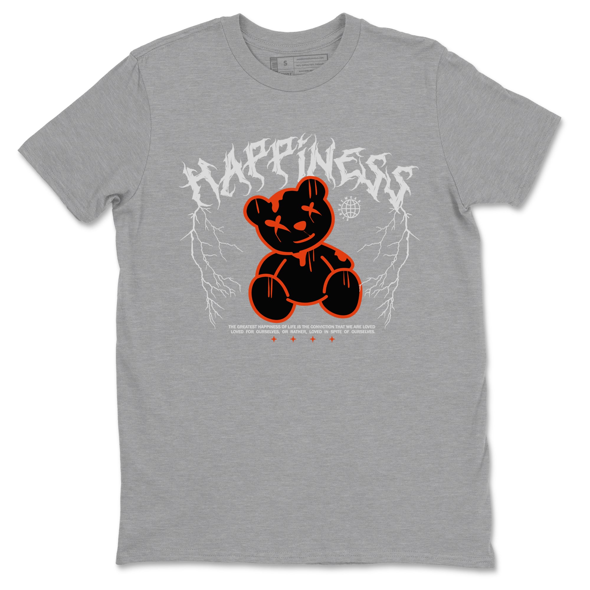 Foams One Jin shirts to match jordans Happiness Bear sneaker match tees Air Foamposite One Jin match shoes to clothes Drip Gear Zone unisex cotton Heather Grey 2 shirts