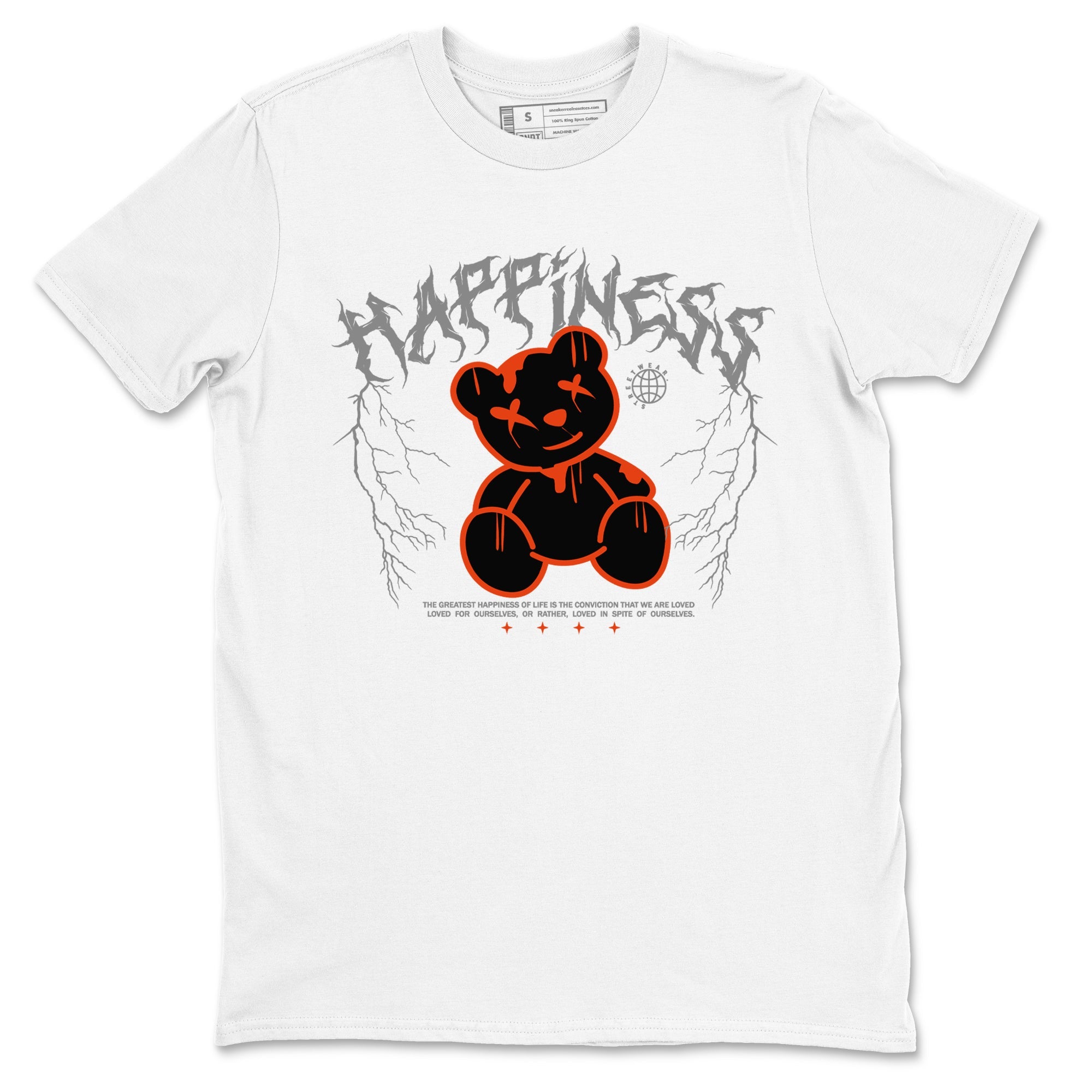 Foams One Jin shirts to match jordans Happiness Bear sneaker match tees Air Foamposite One Jin match shoes to clothes Drip Gear Zone unisex cotton White 2 shirts