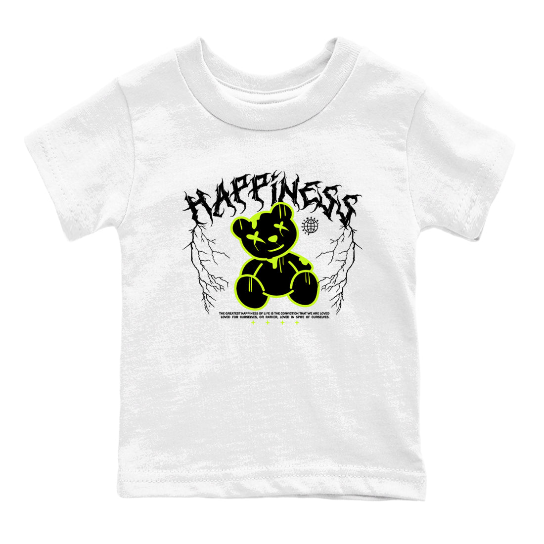 Air Force 1 Low Dance Volt t-shirts to match sneakers Happiness Bear sneaker match tees Air Force 1 Volt match shoes to clothes Drip Gear Zone Youth Baby White 2 tee