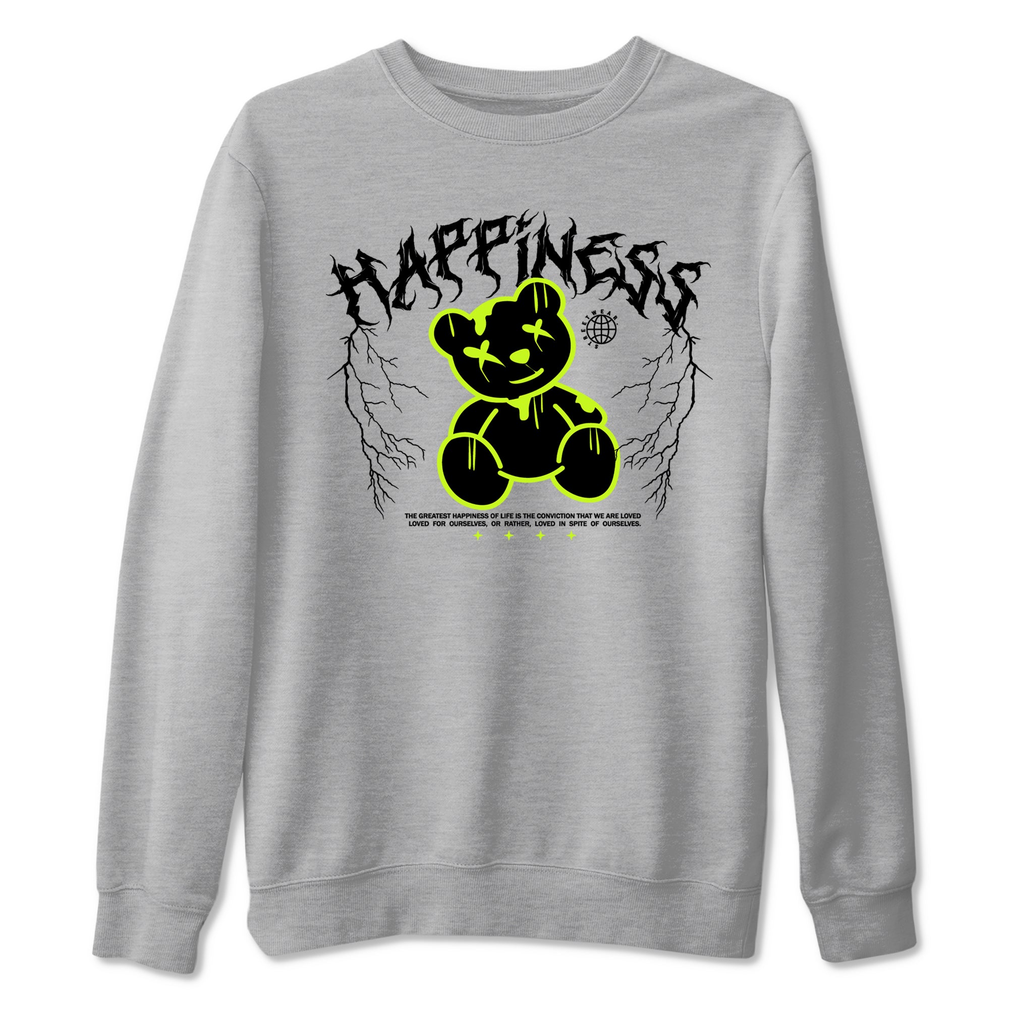 Air Force 1 Low Dance Volt t-shirts to match sneakers Happiness Bear sneaker match tees Air Force 1 Volt match shoes to clothes Drip Gear Zone unisex cotton Heather Grey 2 shirts