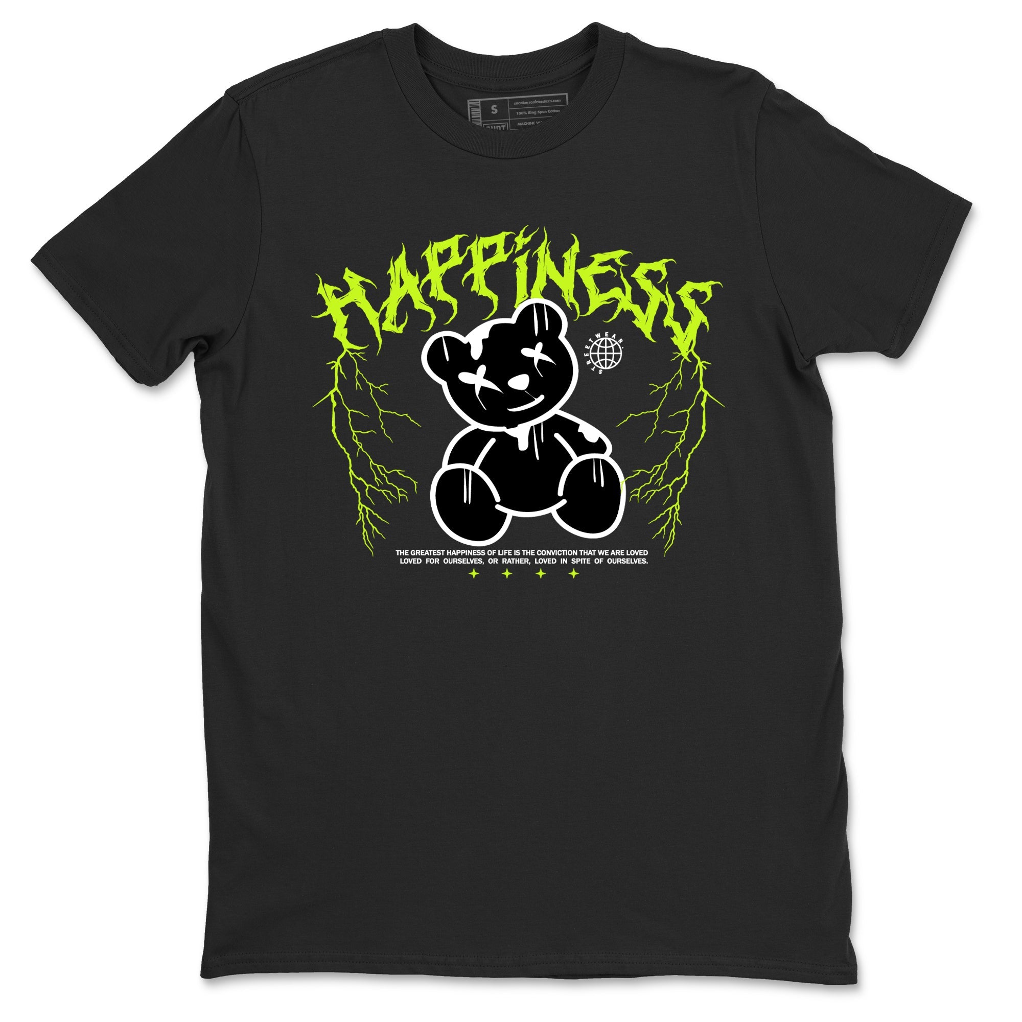 Air Force 1 Low Dance Volt t-shirts to match sneakers Happiness Bear sneaker match tees Air Force 1 Volt match shoes to clothes Drip Gear Zone unisex cotton Black 2 shirts
