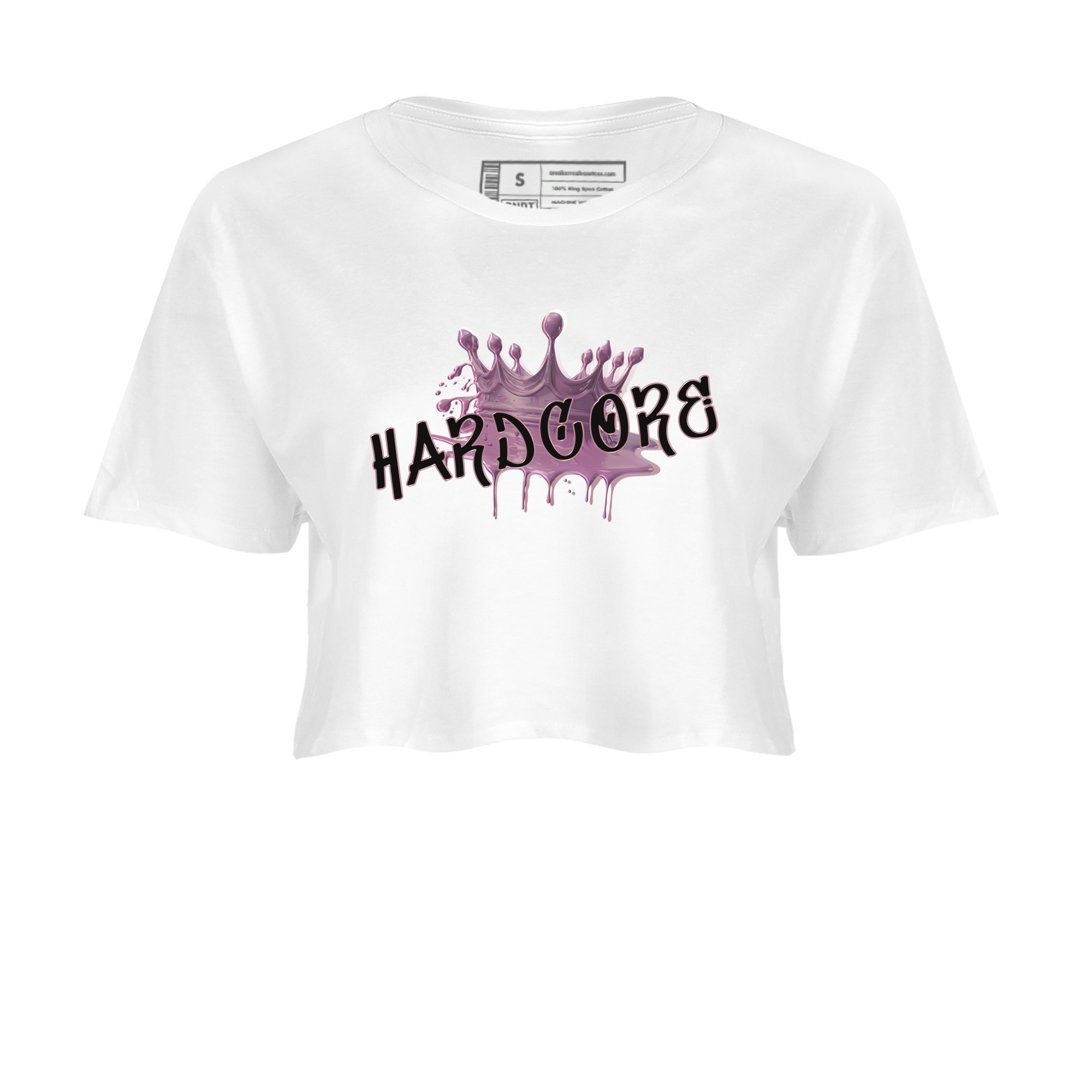 Air Jordan 1 Mauve shirt to match jordans Hardcore sneaker tees AJ1 Mauve Drip Gear Zone Sneaker Matching Clothing Brand White 2 Crop T-Shirt