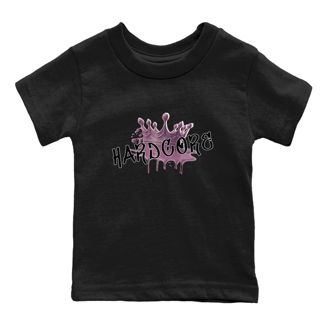 Air Jordan 1 Mauve shirt to match jordans Hardcore sneaker tees AJ1 Mauve Drip Gear Zone Sneaker Matching Clothing Brand Baby Toddler Black 2 T-Shirt