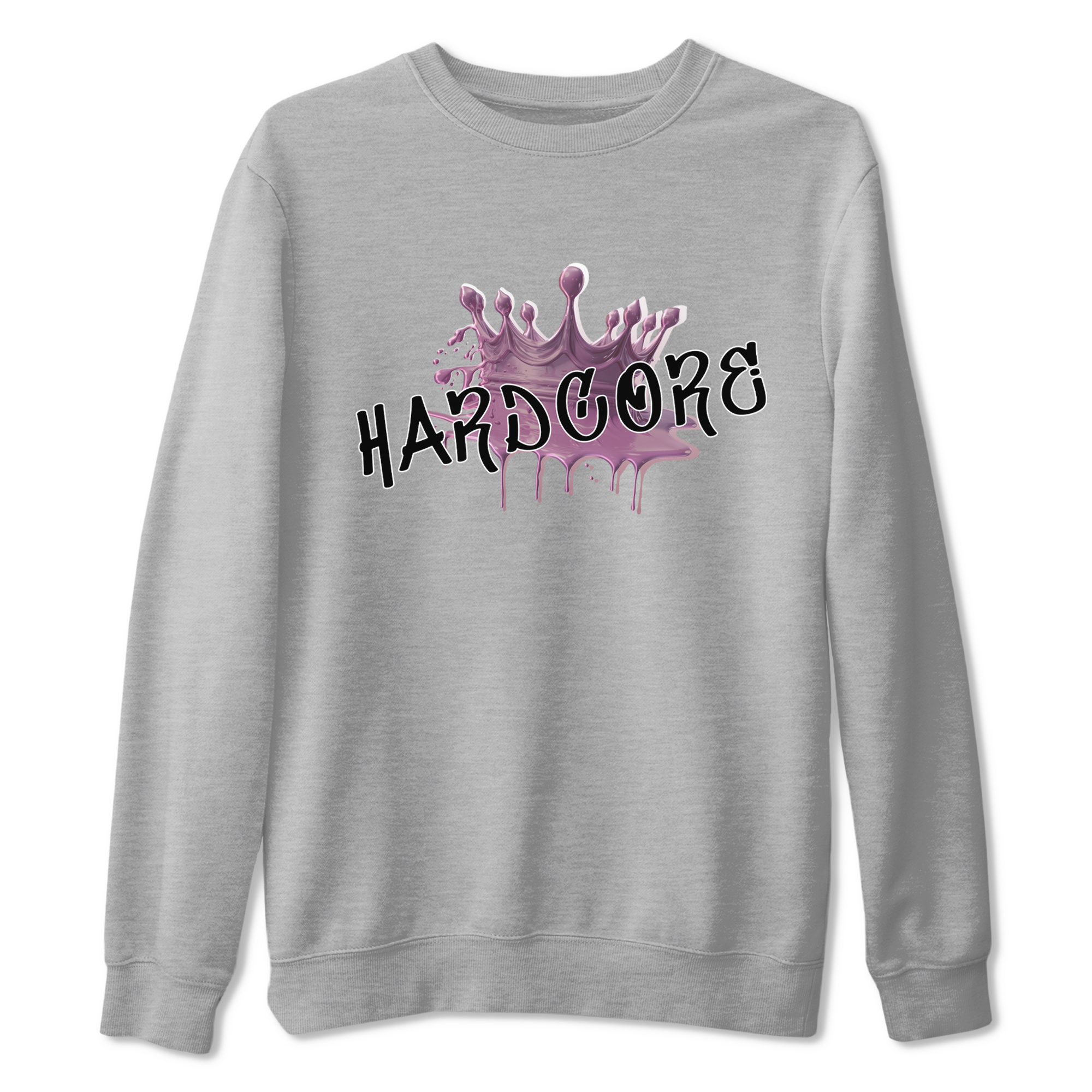 Air Jordan 1 Mauve shirt to match jordans Hardcore sneaker tees AJ1 Mauve Drip Gear Zone Sneaker Matching Clothing Brand Unisex Sneaker Tee Heather Grey 2 T-Shirt