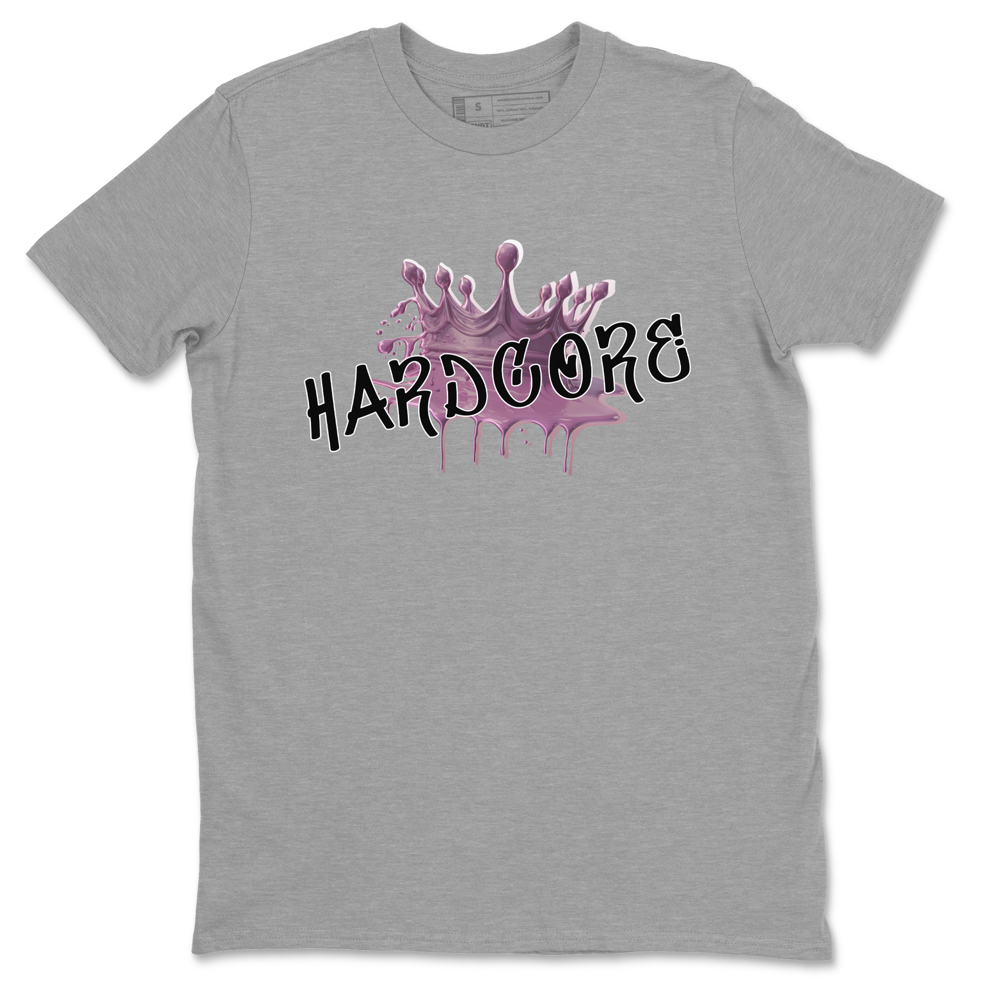 Air Jordan 1 Mauve shirt to match jordans Hardcore sneaker tees AJ1 Mauve Drip Gear Zone Sneaker Matching Clothing Brand Unisex Sneaker Tee Heather Grey 2 T-Shirt