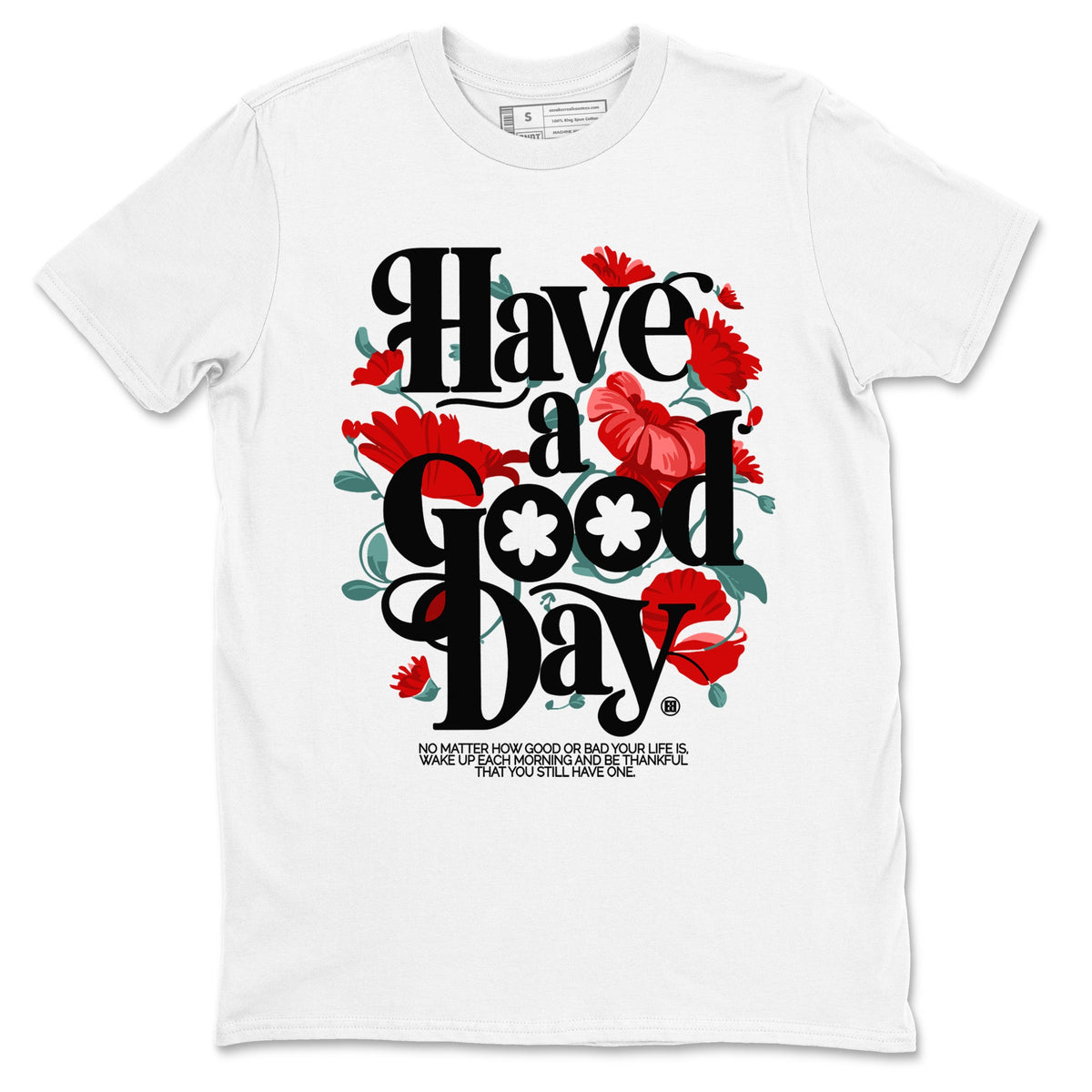 Air Jordan 11 wmns Bred Velvet t shirts to match sneakers Have A Good Day sneaker match tees AJ11 Bred Velvet tee Drip Gear Zone unisex cotton White 2 shirts