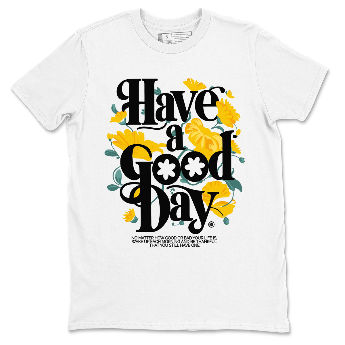 Dunk High Wu-Tang t shirts to match sneakers Have A Good Day sneaker match tees Dunk High Wu Tang tee Drip Gear Zone unisex cotton White 2 shirts