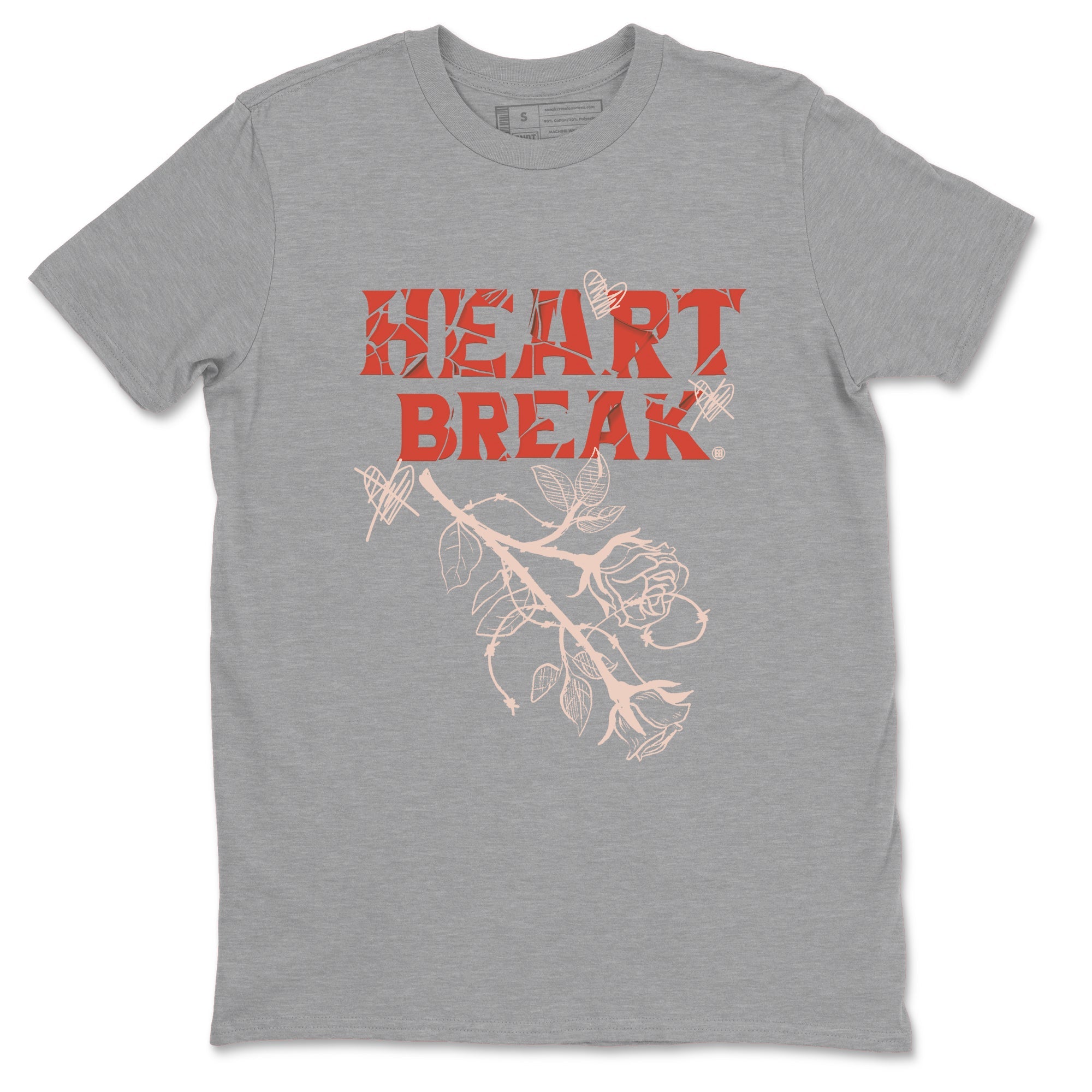 Air Jordan 13 Dune Red shirts to match jordans Heart Break sneaker match tees AJ13 Dune Red Sneaker Shirts Drip Gear Zone streetwear brand Heather Grey 2 unisex cotton tee