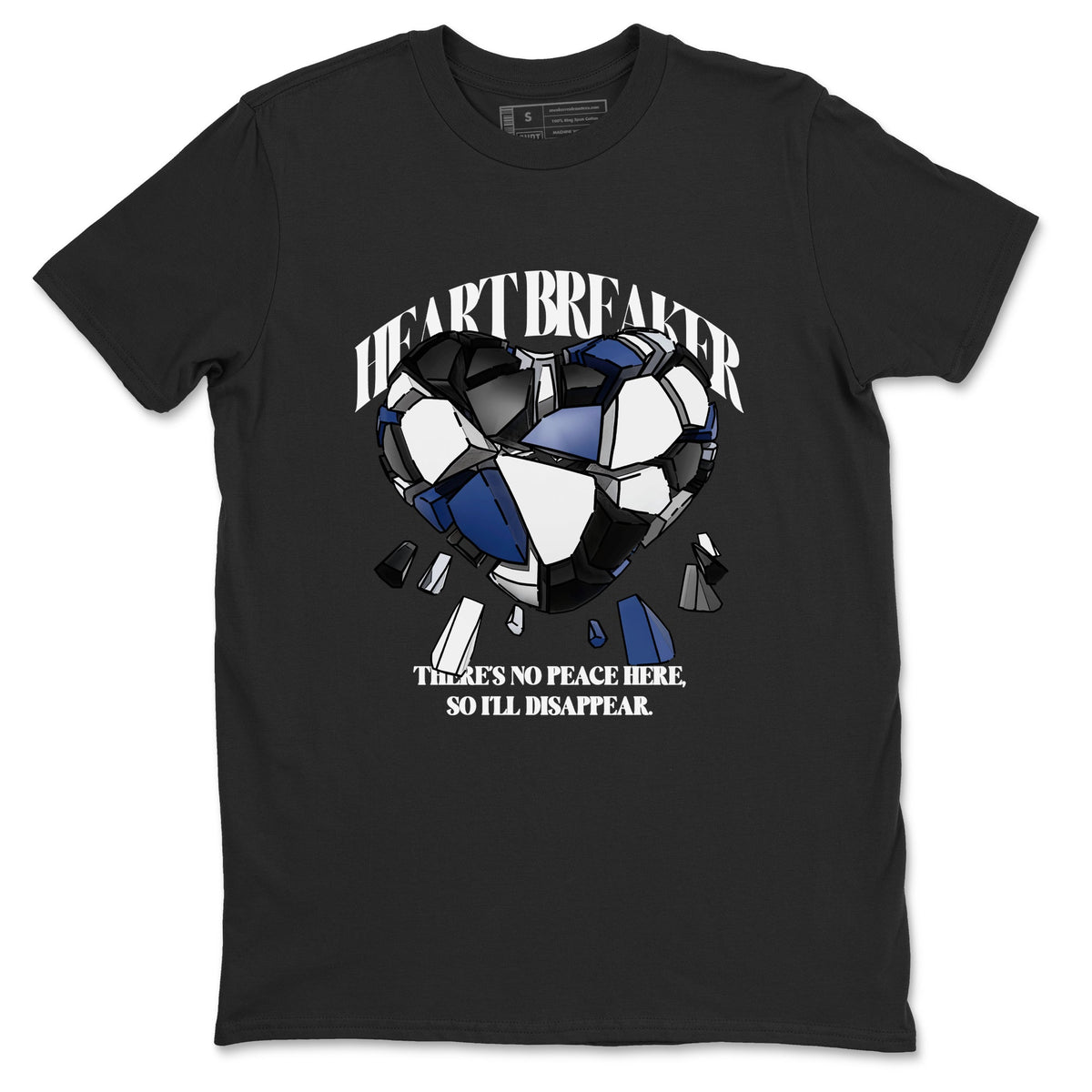 1s Midnight Navy shirts to match jordans Heart Breaker sneaker match tees Air Jordan 1 Midnight Navy match shoes to clothes Drip Gear Zone unisex cotton Black 2 shirts