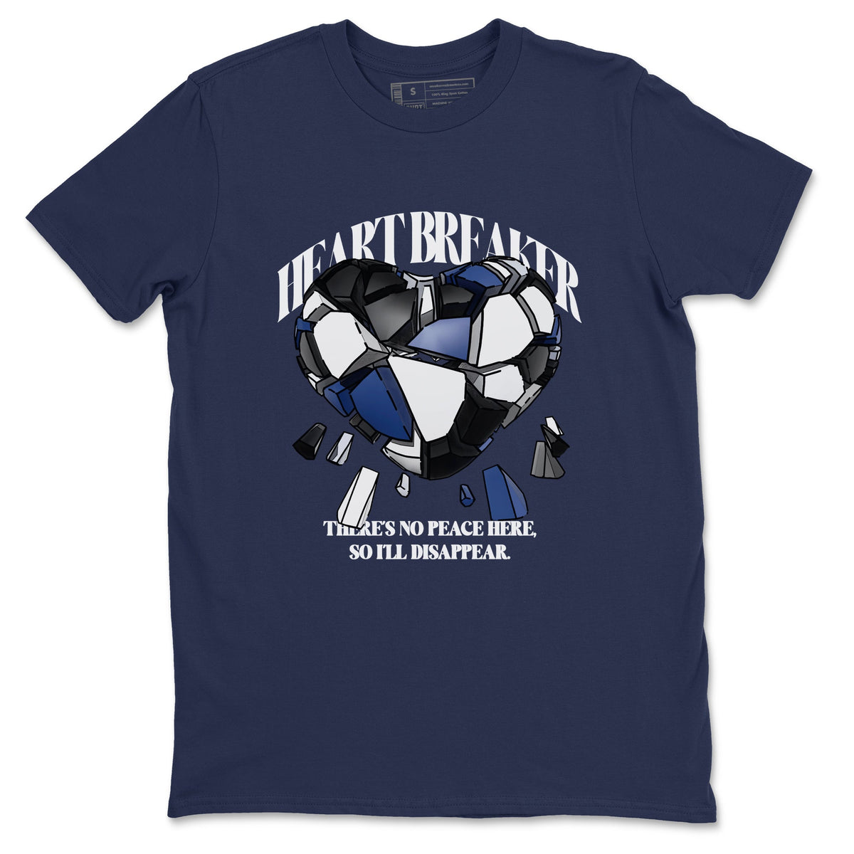 1s Midnight Navy shirts to match jordans Heart Breaker sneaker match tees Air Jordan 1 Midnight Navy match shoes to clothes Drip Gear Zone unisex cotton Navy 2 shirts