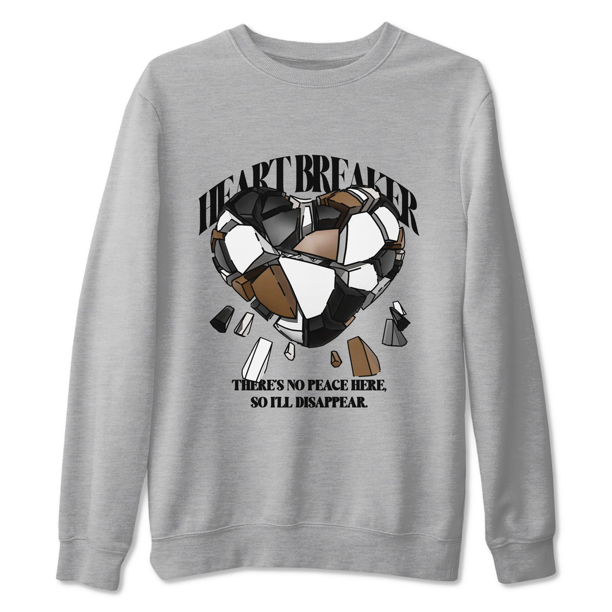 1s Low OG Mocha shirts to match jordans Heart Breaker sneaker match tees Air Jordan 1 Mocha match shoes to clothes Drip Gear Zone unisex cotton Heather Grey 2 shirts