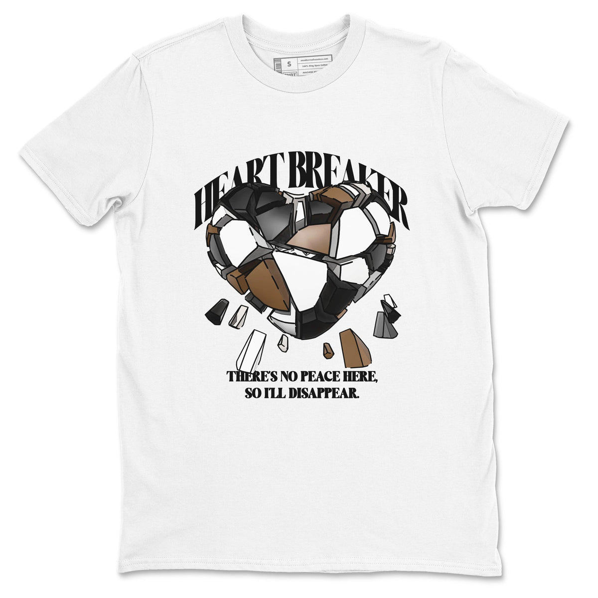 1s Low OG Mocha shirts to match jordans Heart Breaker sneaker match tees Air Jordan 1 Mocha match shoes to clothes Drip Gear Zone unisex cotton White 2 shirts