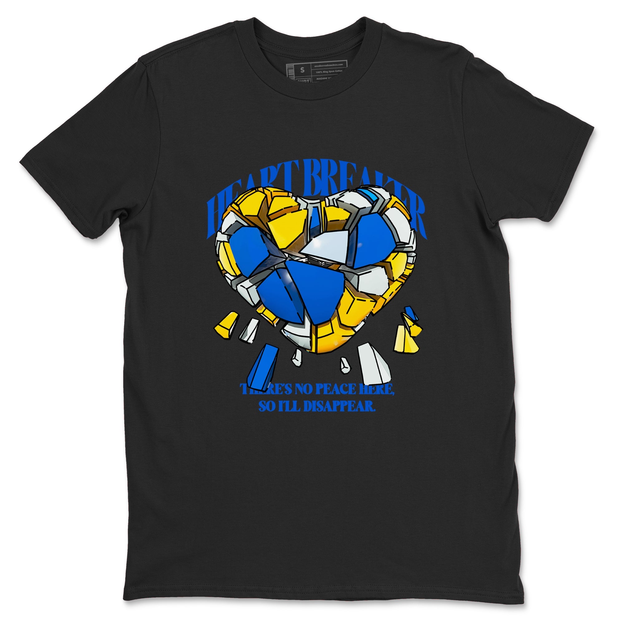 1s Travis Scott Canary shirt to match jordans Heart Breaker sneaker tees Air Jordan 1 Travis Scott Canary Drip Gear Zone unisex cotton Black 2 crew neck shirt