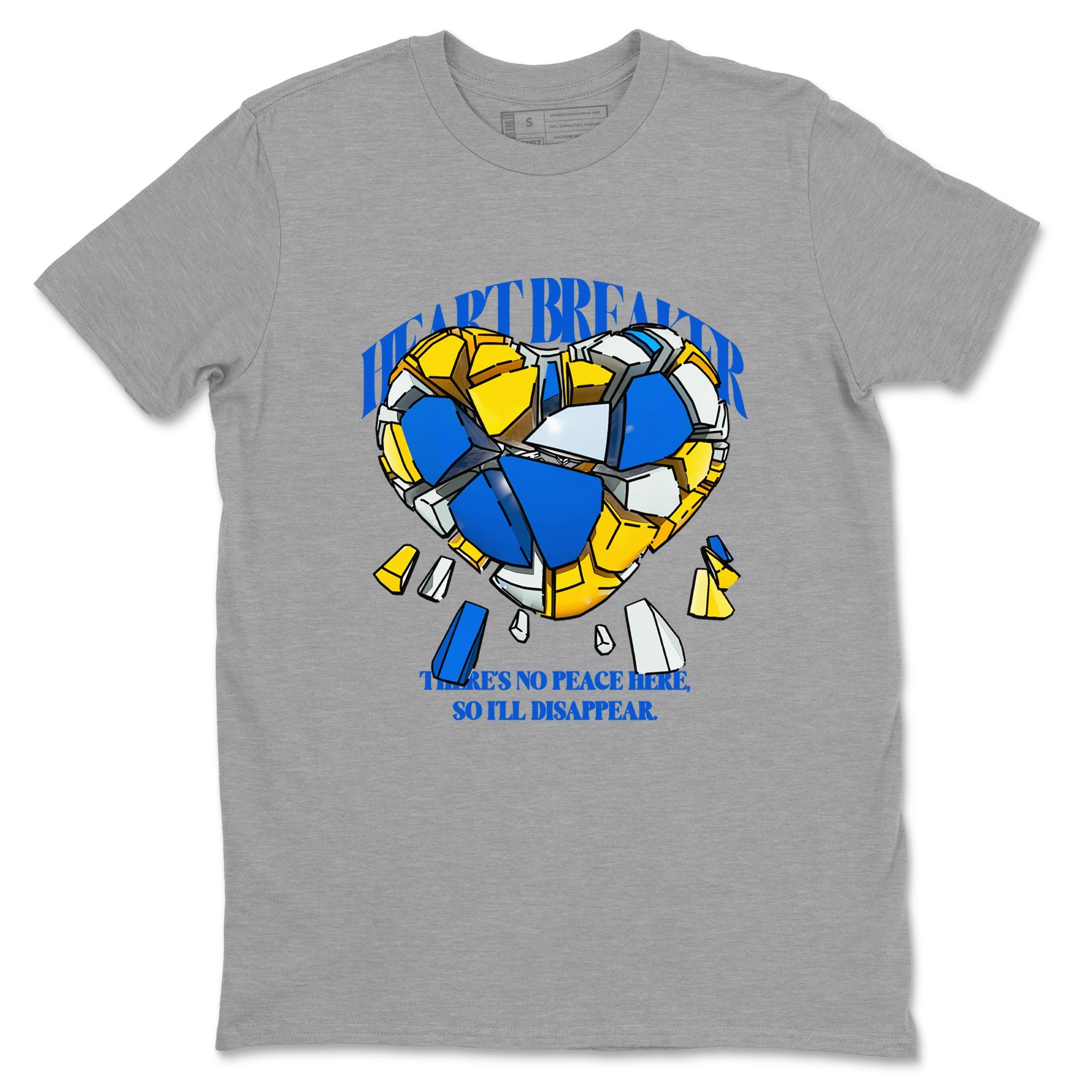 1s Travis Scott Canary shirt to match jordans Heart Breaker sneaker tees Air Jordan 1 Travis Scott Canary Drip Gear Zone unisex cotton Heather Grey 2 crew neck shirt