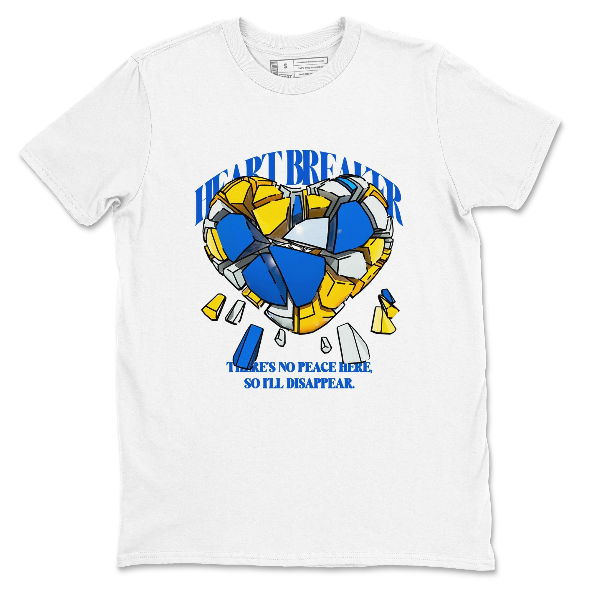 1s Travis Scott Canary shirt to match jordans Heart Breaker sneaker tees Air Jordan 1 Travis Scott Canary Drip Gear Zone unisex cotton White 2 crew neck shirt
