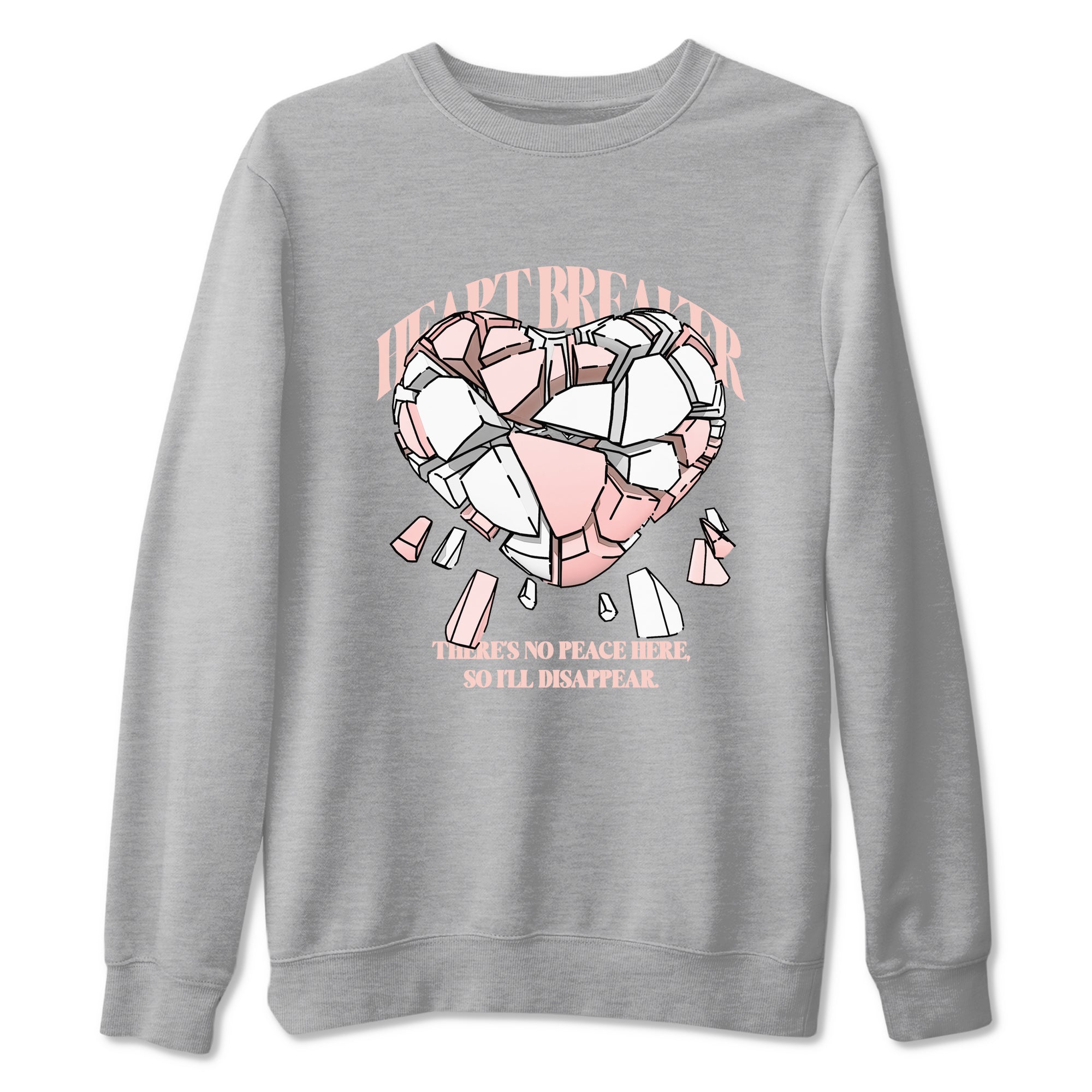 11s Legend Pink shirts to match jordans Heart Breaker sneaker match tees Air Jordan 11 Legend Pink Drip Gear Zone streetwear brand Heather Grey 2 unisex cotton tee