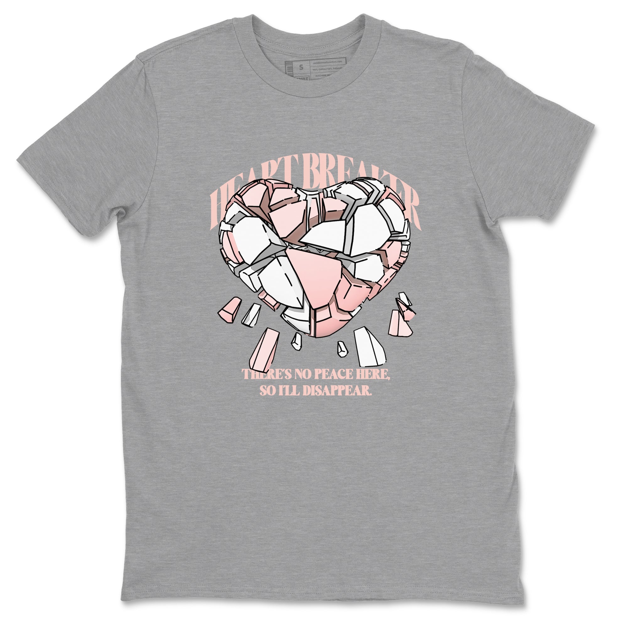 11s Legend Pink shirts to match jordans Heart Breaker sneaker match tees Air Jordan 11 Legend Pink Drip Gear Zone streetwear brand Heather Grey 2 unisex cotton tee