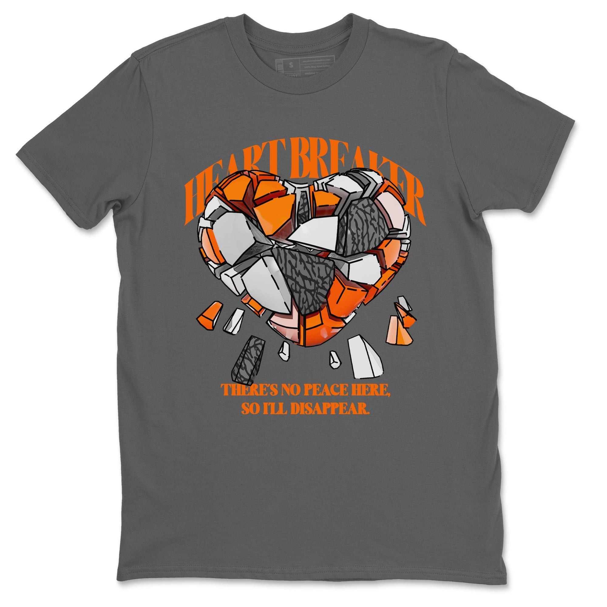 3s Georgia Peach shirt to match jordans Heart Breaker sneaker tees Air Jordan 3 Georgia Peach Drip Gear Zone unisex cotton Cool Grey 2 crew neck shirt