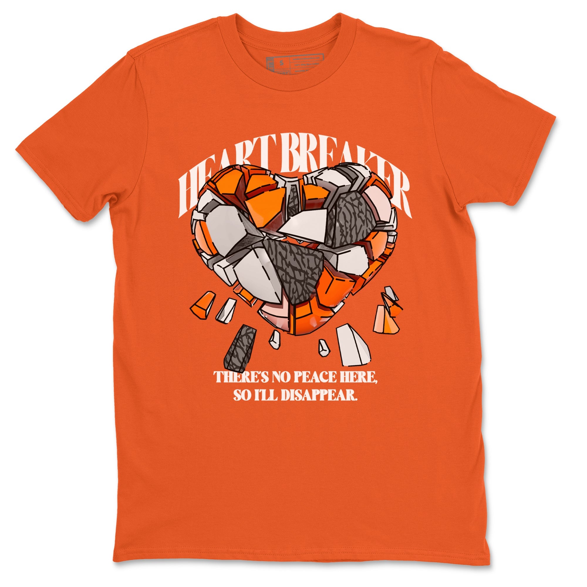 3s Georgia Peach shirt to match jordans Heart Breaker sneaker tees Air Jordan 3 Georgia Peach Drip Gear Zone unisex cotton Orange 2 crew neck shirt