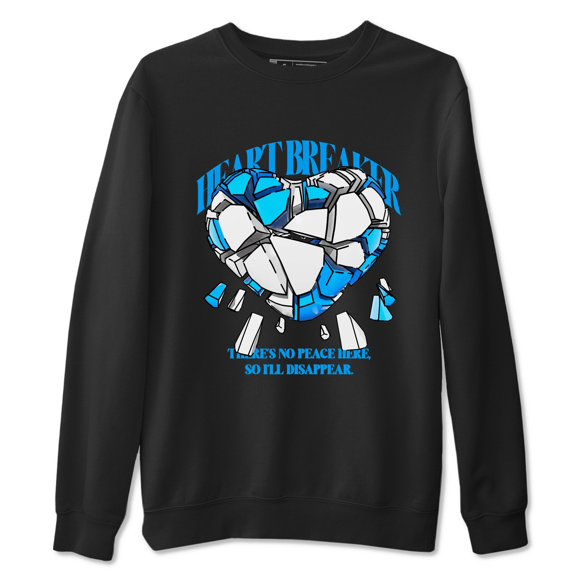 Air Jordan 4 Industrial Blue shirt to match jordans Heart Breaker sneaker tees Air Jordan 4 Military Blue Drip Gear Zone unisex cotton Black 2 crew neck shirt
