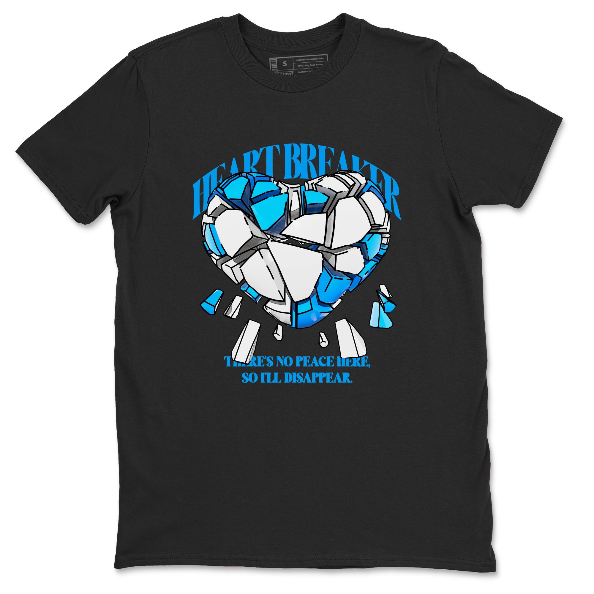 Air Jordan 4 Industrial Blue shirt to match jordans Heart Breaker sneaker tees Air Jordan 4 Military Blue Drip Gear Zone unisex cotton Black 2 crew neck shirt