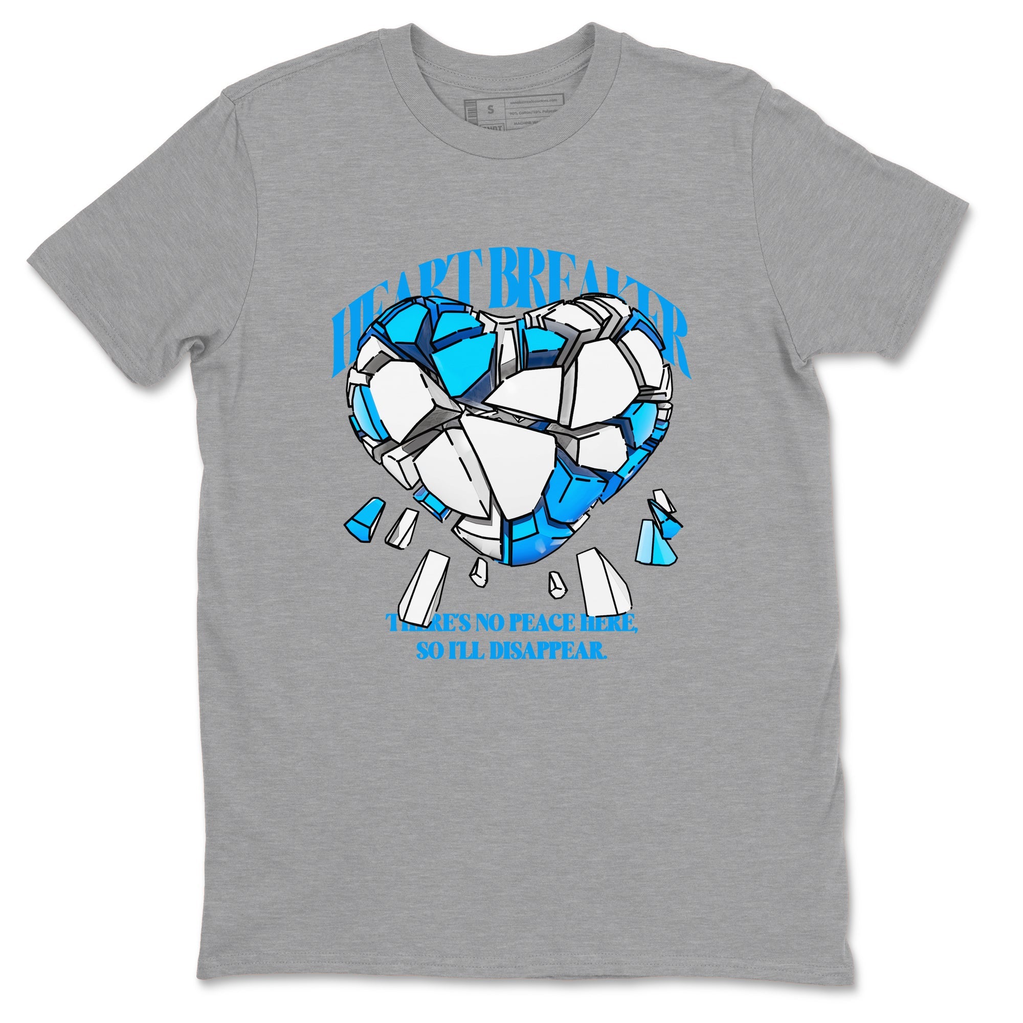 Air Jordan 4 Industrial Blue shirt to match jordans Heart Breaker sneaker tees Air Jordan 4 Military Blue Drip Gear Zone unisex cotton Heather Grey 2 crew neck shirt