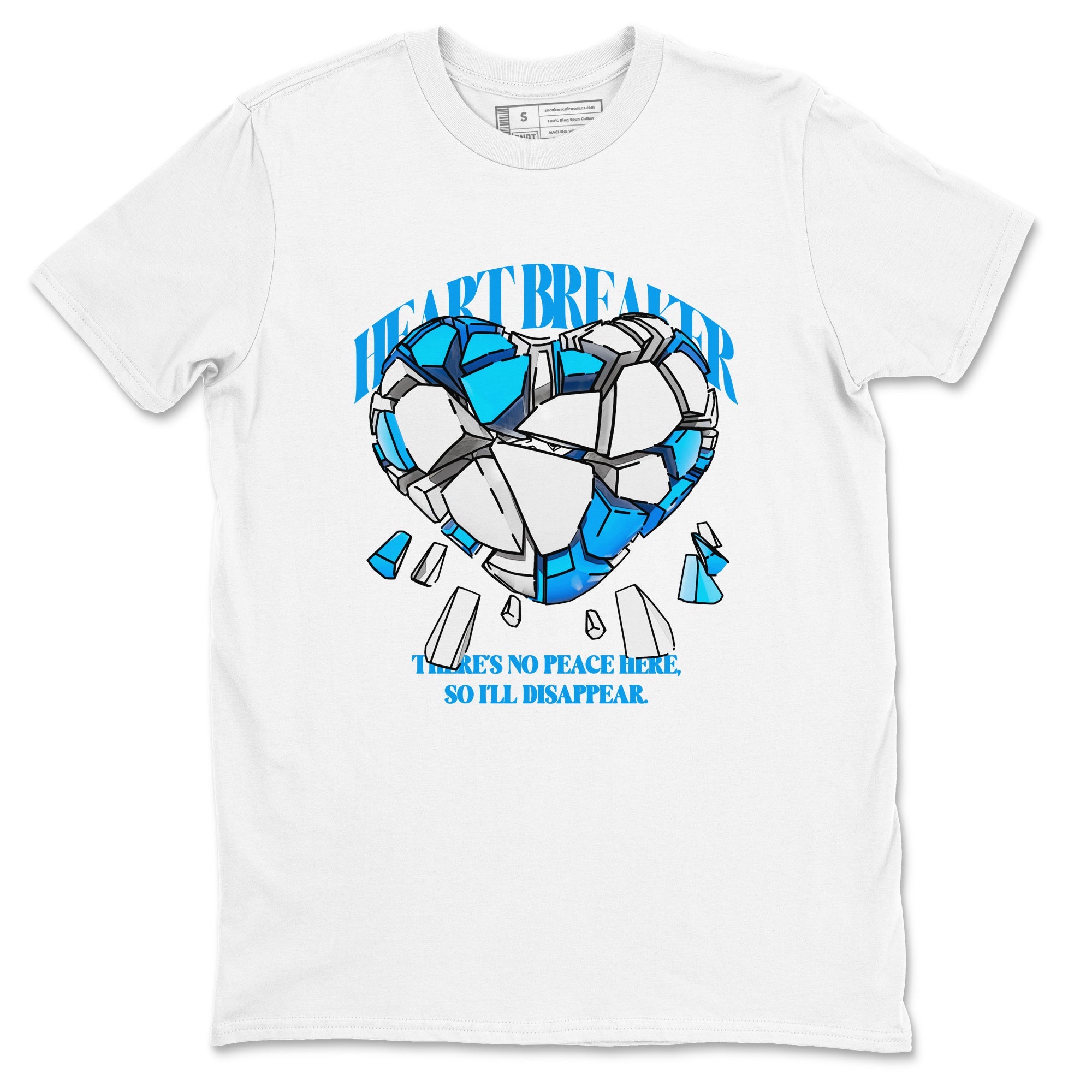 Air Jordan 4 Industrial Blue shirt to match jordans Heart Breaker sneaker tees Air Jordan 4 Military Blue Drip Gear Zone unisex cotton White 2 crew neck shirt