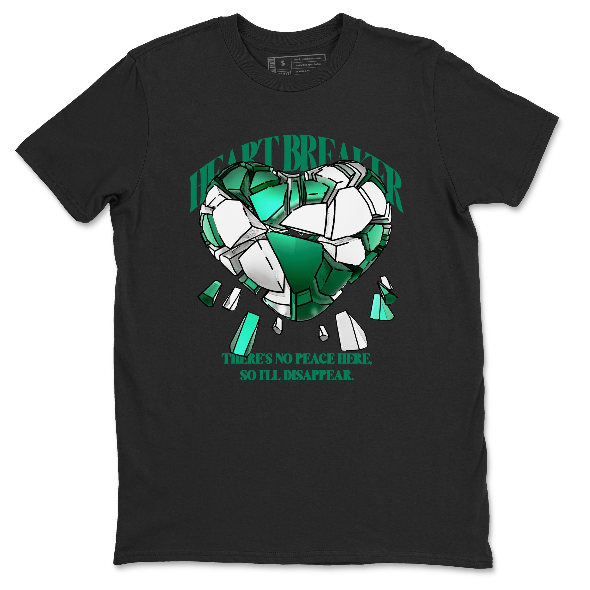 4s Oxidized Green shirts to match jordans Heart Breaker sneaker match tees Air Jordan 4 Oxidized Green Drip Gear Zone streetwear brand Black 2 unisex cotton tee