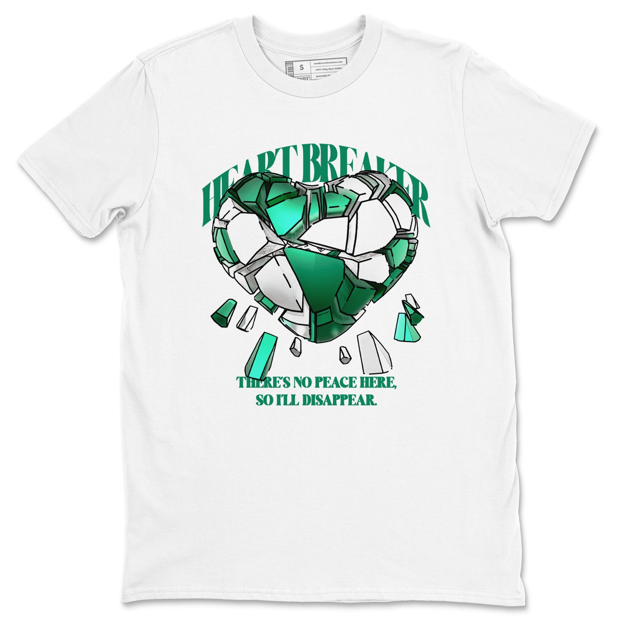4s Oxidized Green shirts to match jordans Heart Breaker sneaker match tees Air Jordan 4 Oxidized Green Drip Gear Zone streetwear brand White 2 unisex cotton tee