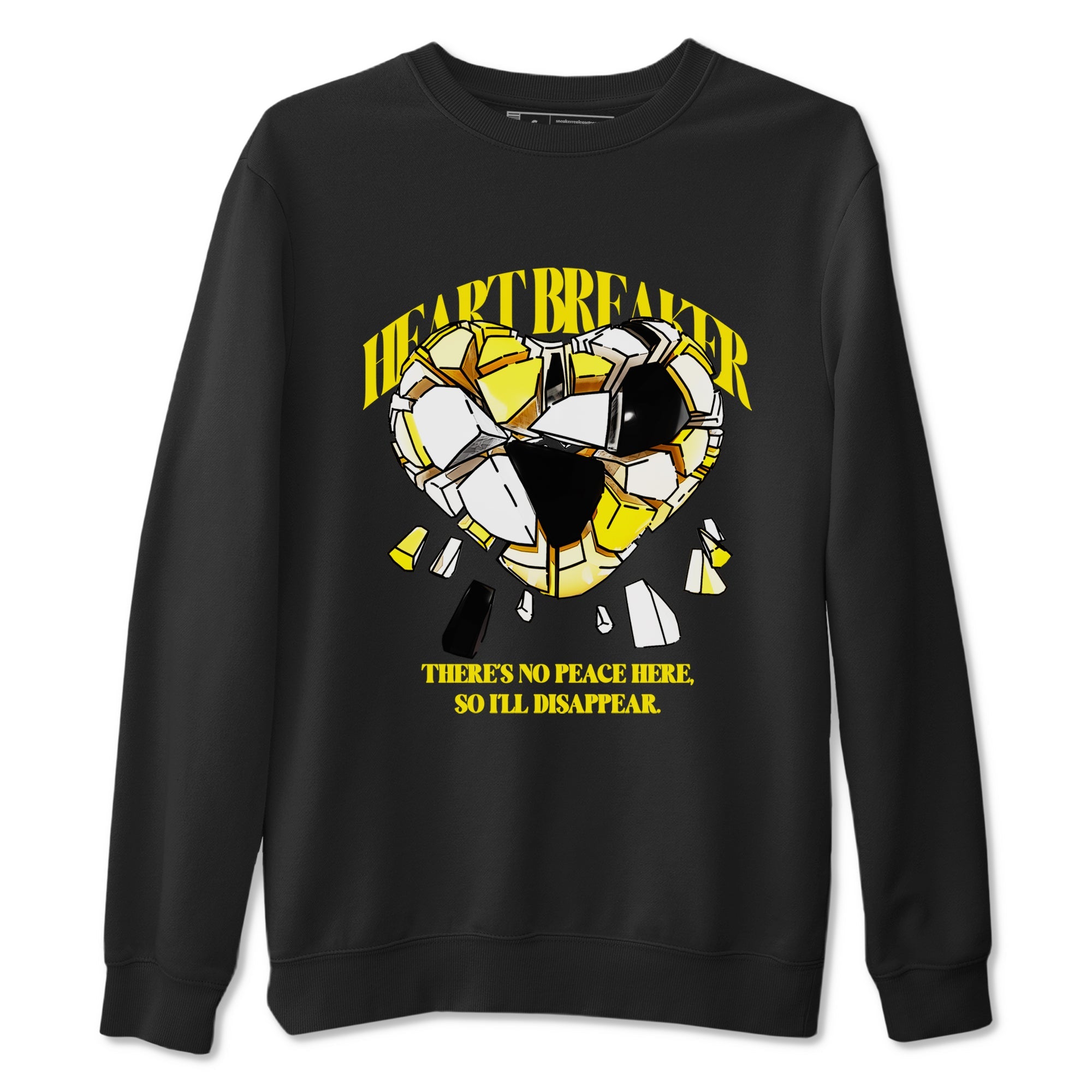 AJ4 Vivid Sulfur shirt to match jordans Heart Breaker sneaker tees Air Jordan 4 Vivid Sulfur Drip Gear Zone unisex cotton Black 2 crew neck shirt