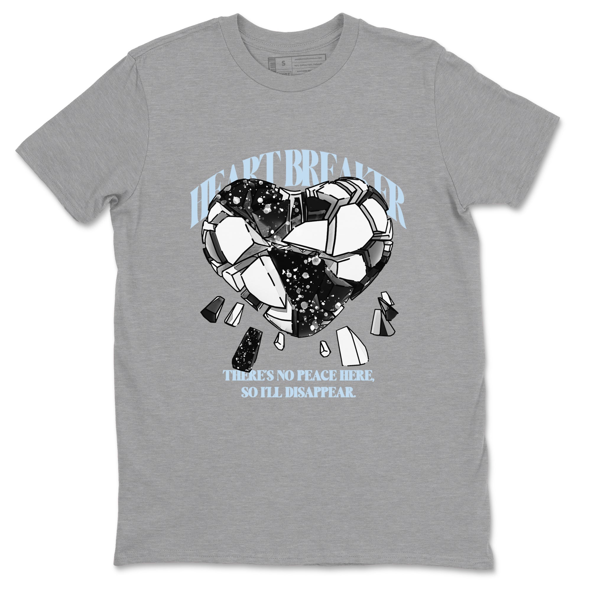 AJ6 White Black shirts to match jordans Heart Breaker sneaker match tees Air Jordan 6 White Black Drip Gear Zone streetwear brand Heather Grey 2 unisex cotton tee